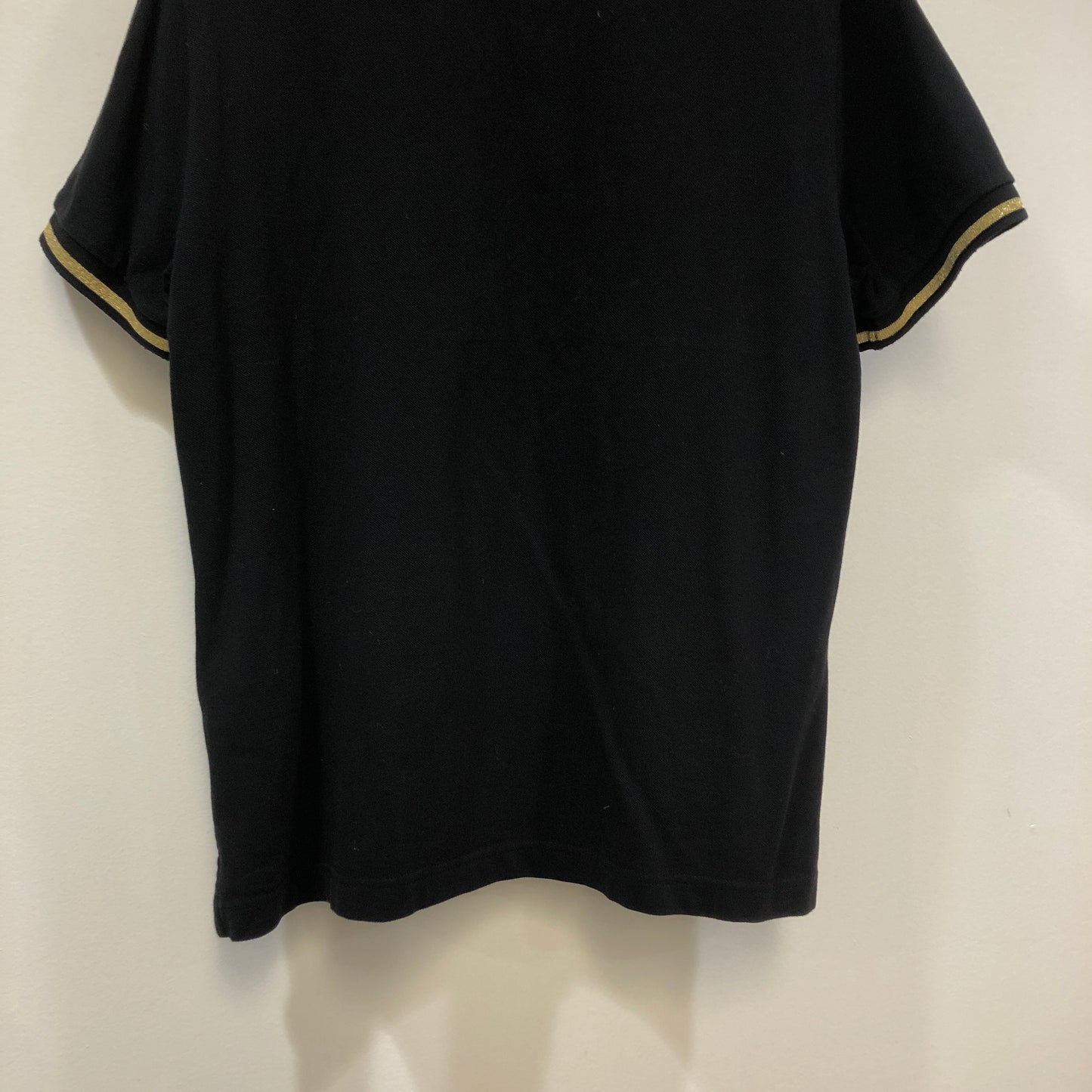 Versace Jeans Couture Logo Polo Shirt Size L Black
