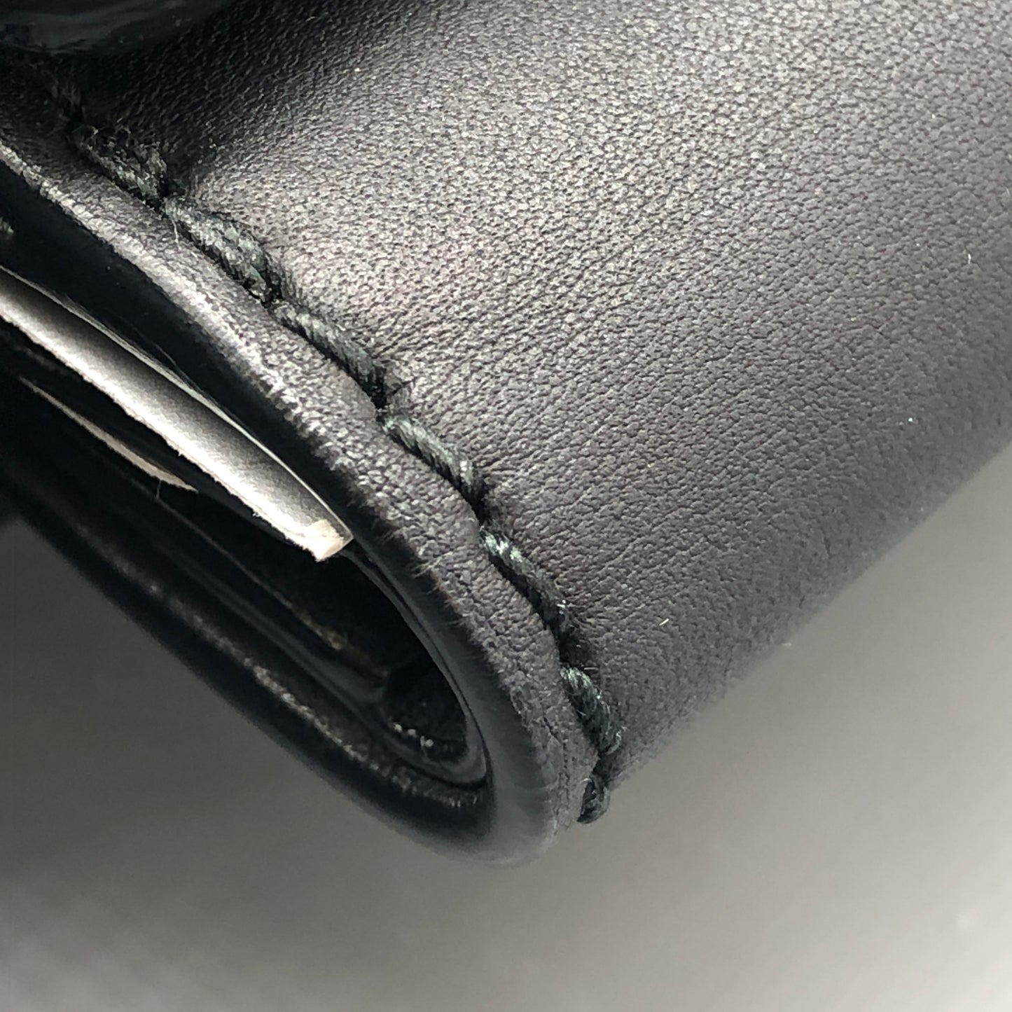 Christian Dior Black Leather Compact Wallet