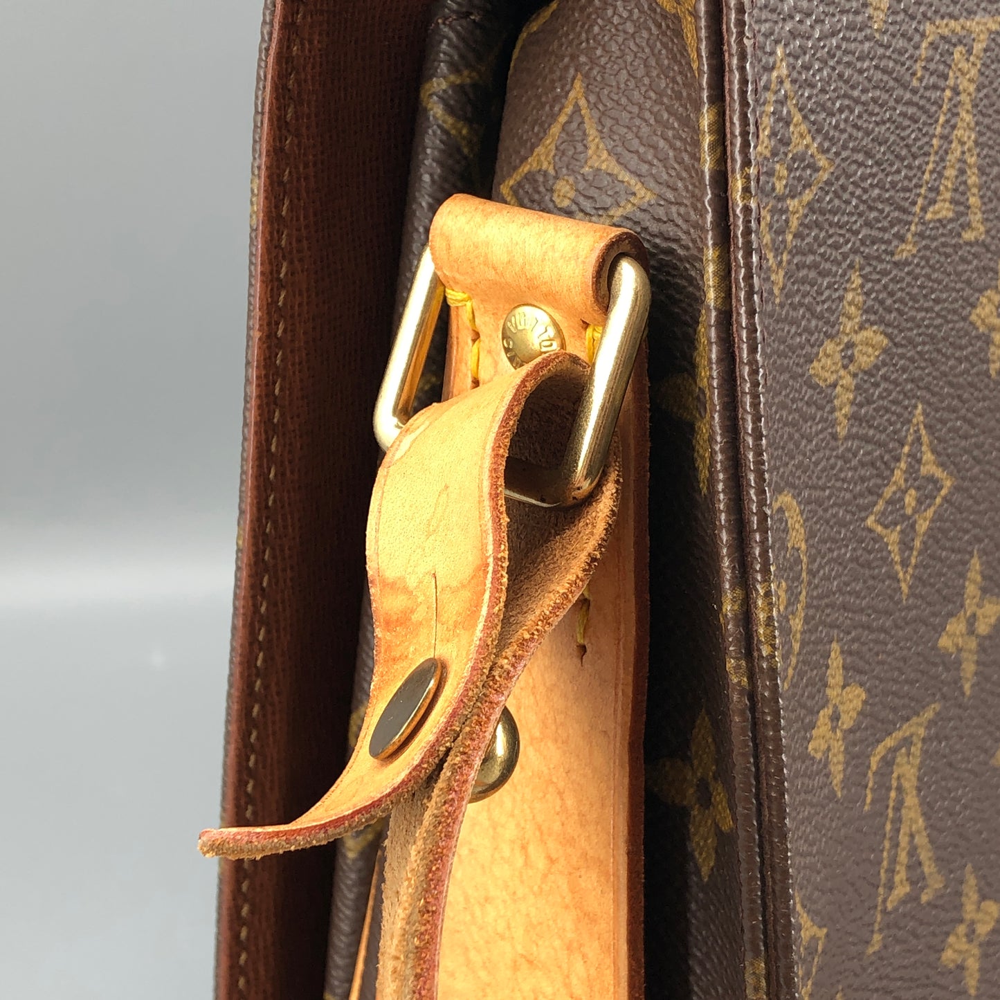 Louis Vuitton Monogram Cartouchiere GM Crossbody Bag Brown