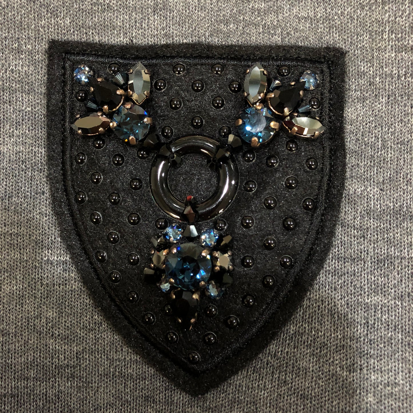 Christian Dior Embellished Crest Top Size 34