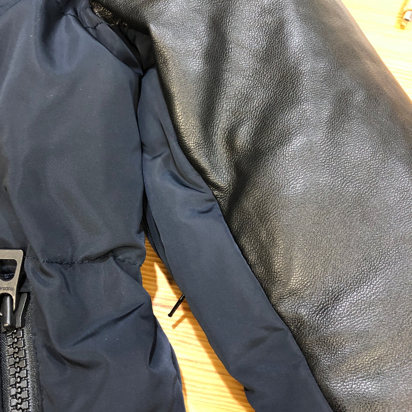 Rudsak Fur-Trimmed Down Jacket Size M Black