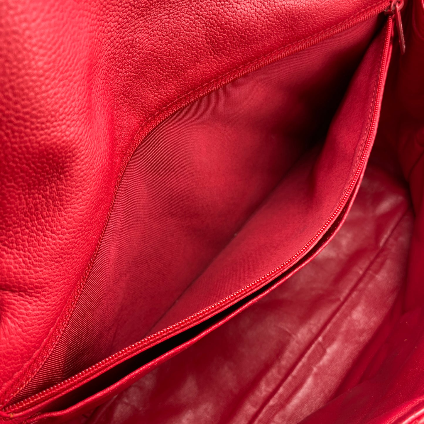 Chanel Classic Soft Red Quilted Leather Flap Shoulder Bag