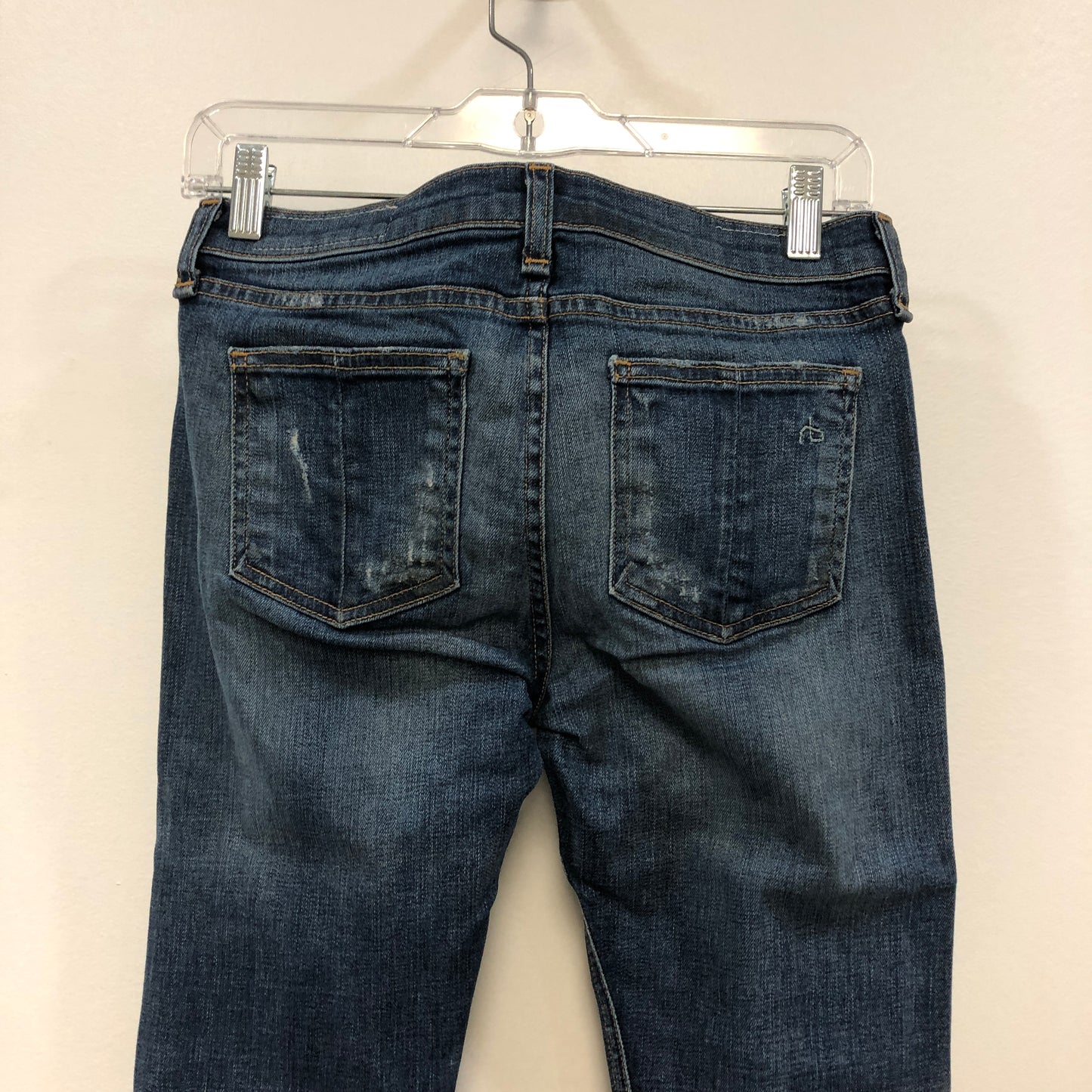 Rag & Bone Skinny Fit Distressed Jeans, Size 26, Blue