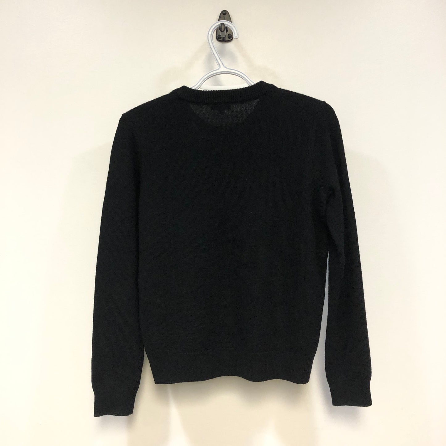 Kenzo Black Multicolor Logo Print Crew Neck Sweater S