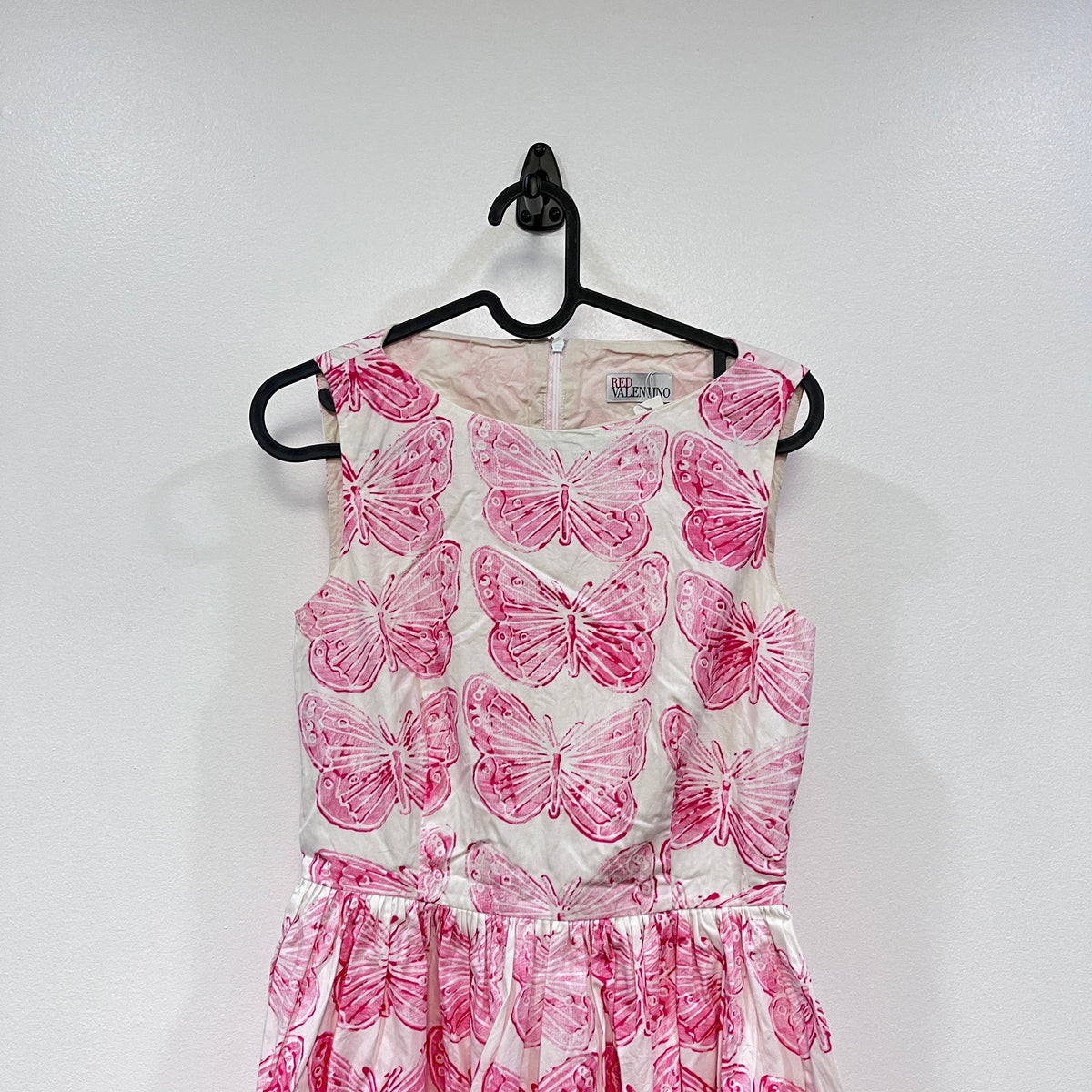 Red Valentino Sleeveless Dress size 38 pink white print