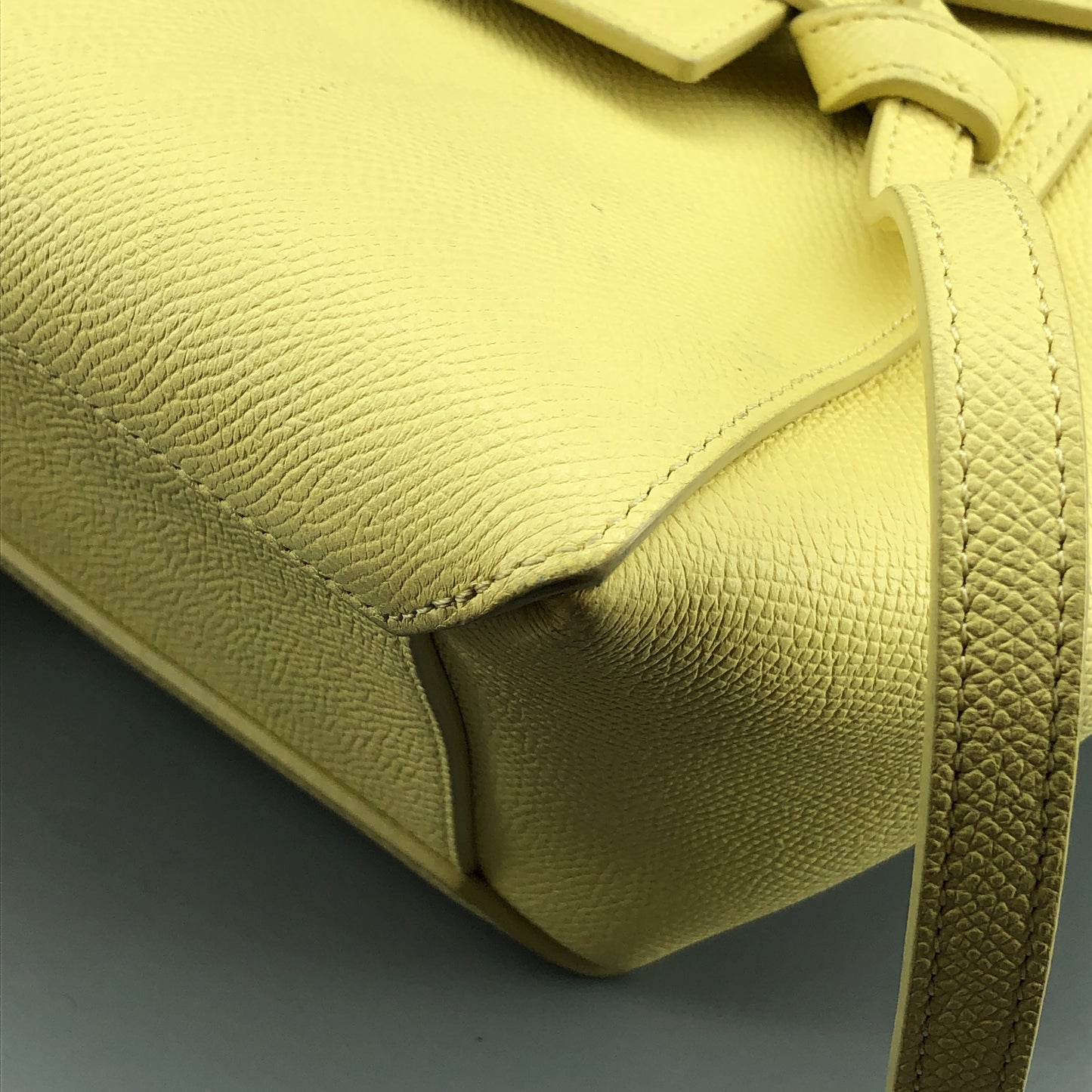 Celine Nano Belt Bag Leather Handbag Light Yellow