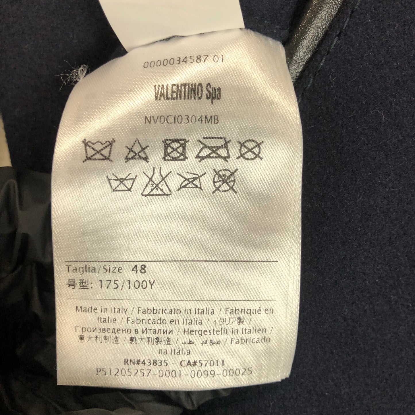 Valentino Wool-Blend and Leather Bomber Jacket