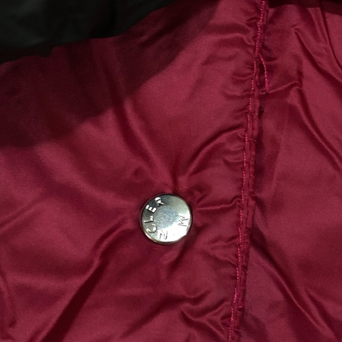 Moncler Fuchsia Stand Collar Quilted Down Gilet Size 2