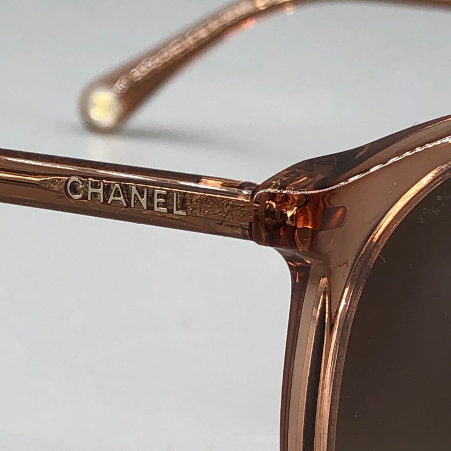 Chanel Round Milk Tea Brown Sunglasses 140mm