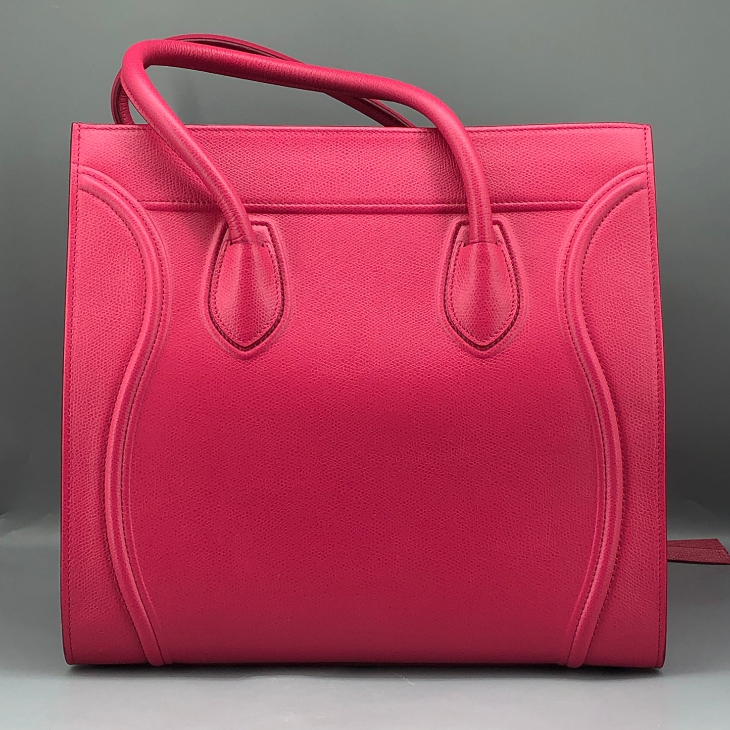 Celine Pink Calf Leather Phantom Luggage Tote Bag