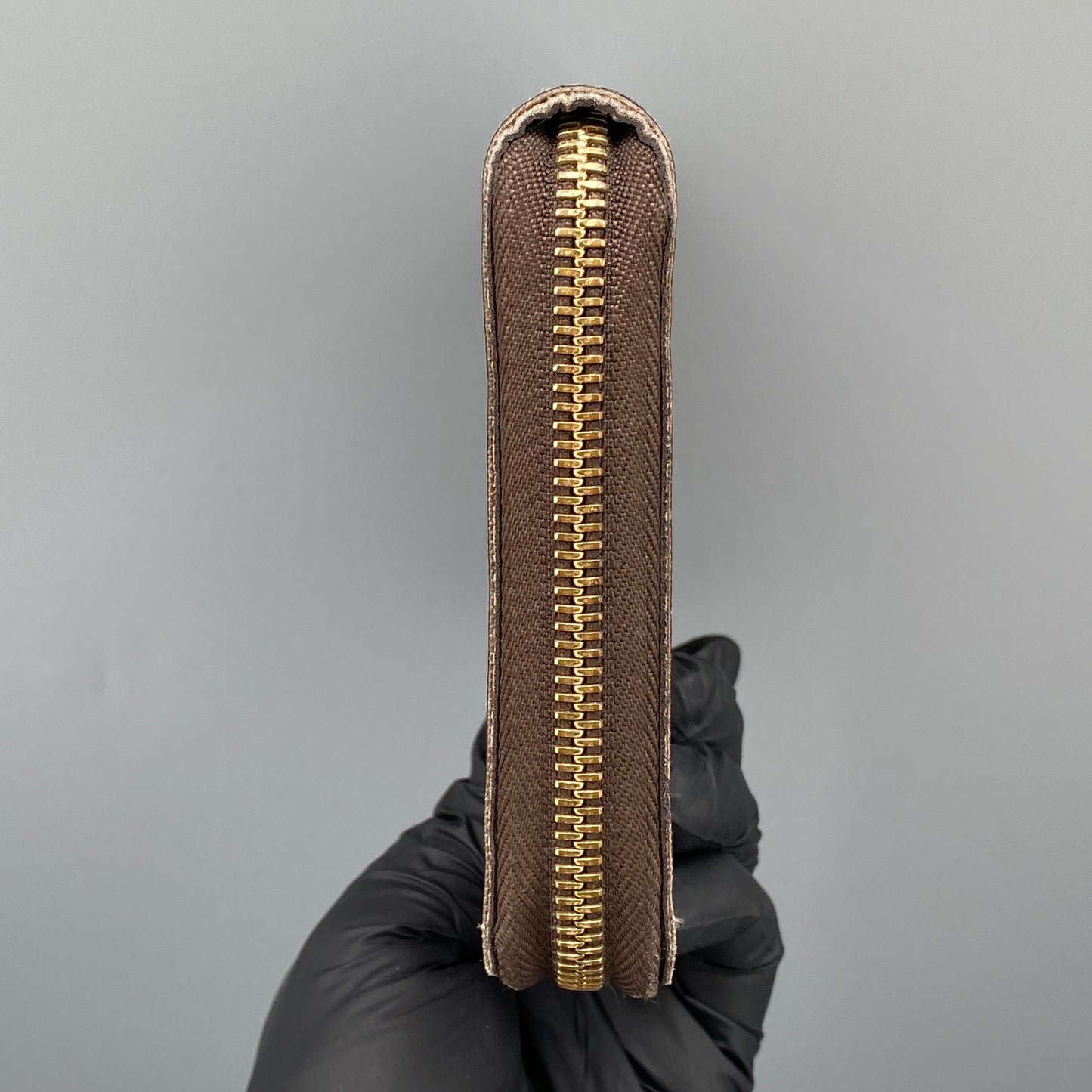 Louis Vuitton Brown Damier Ebene Canvas Full-Zip Long Wallet