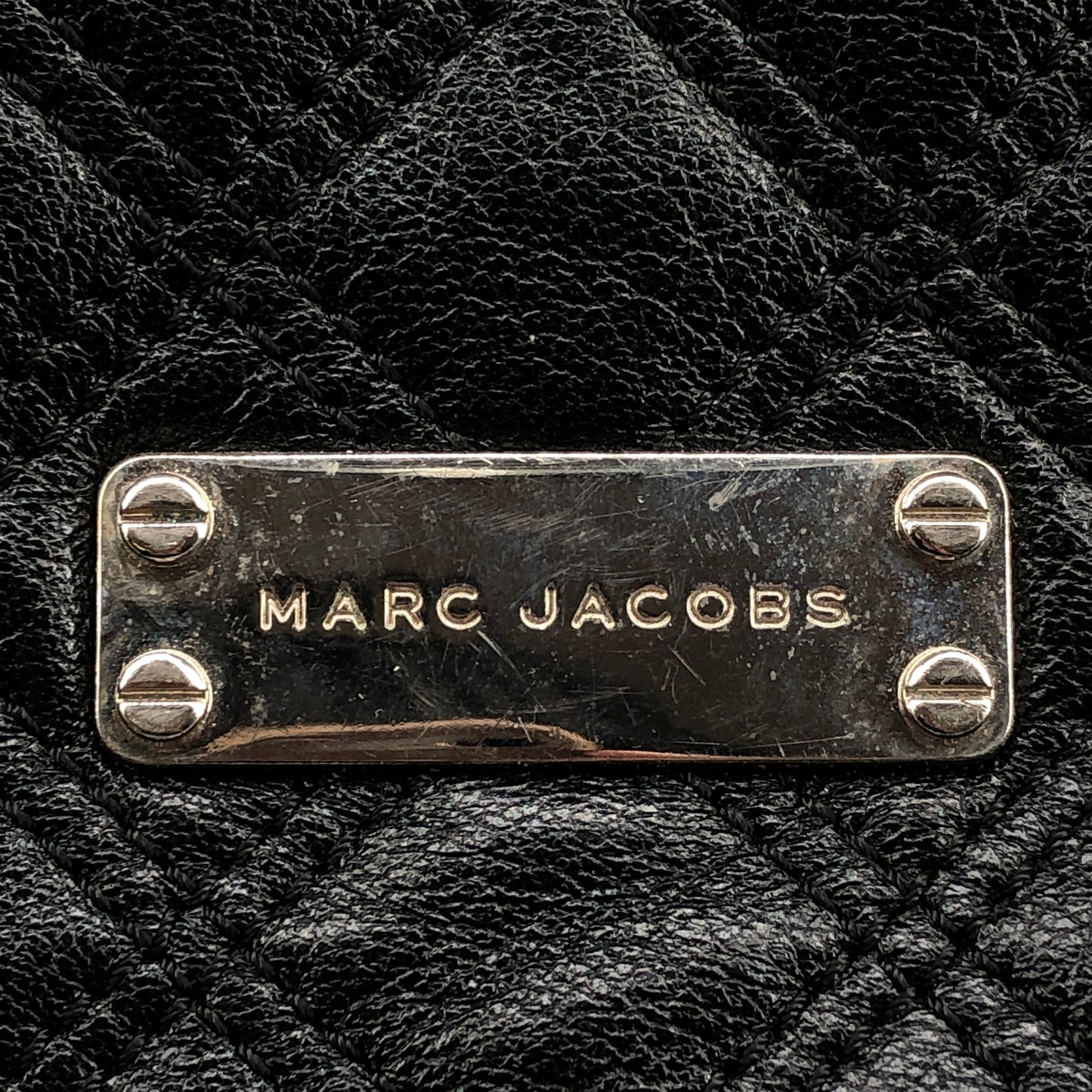 Marc Jacobs Quilted Leather Chain Crossbody Bag Black
