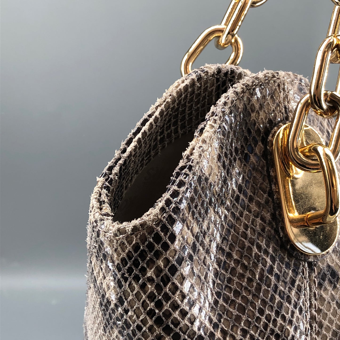 Michael Kors Snake Print Large Hobo Bag