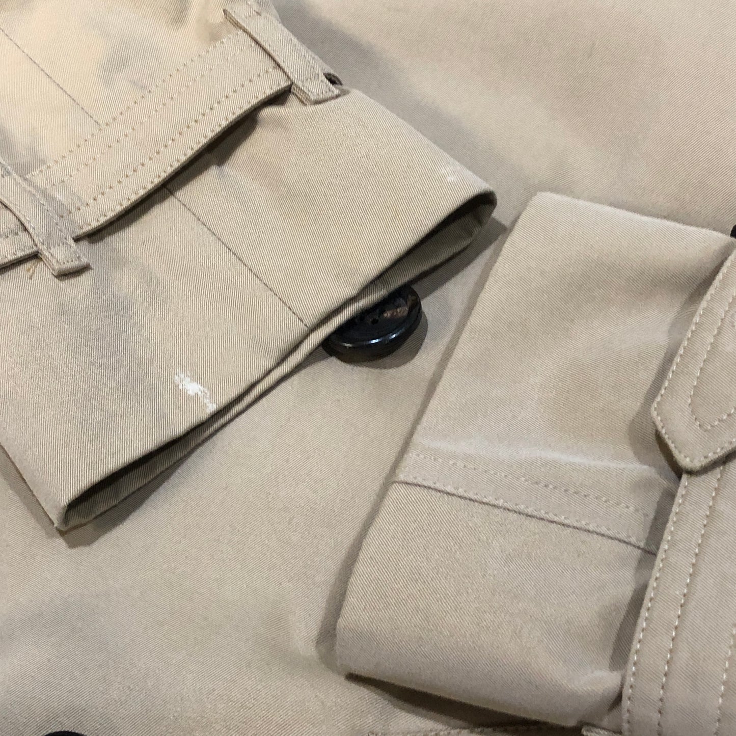 Burberry Tan Double Breasted Mid-Length Trench Coat Size 4
