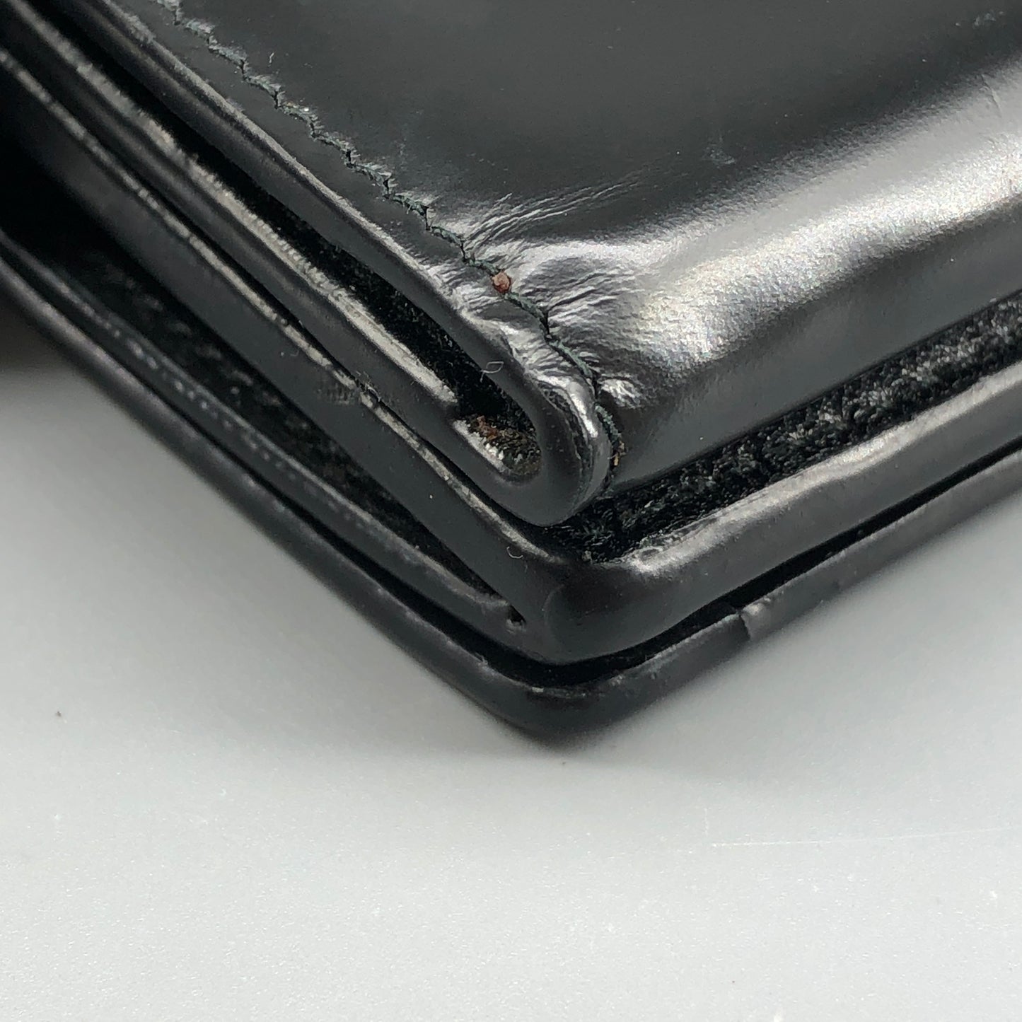 Balenciaga Black Smooth Leather Short Wallet