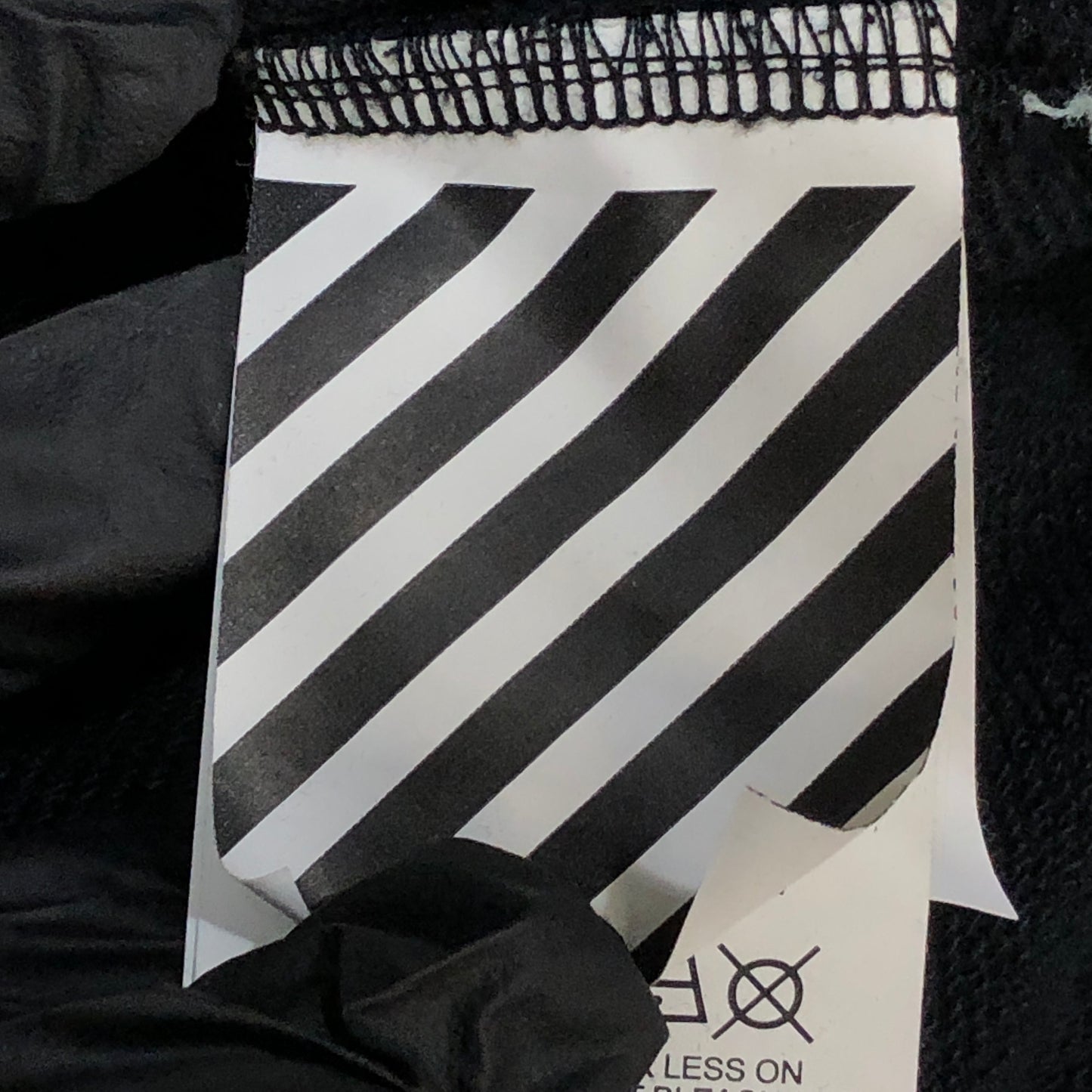 Off-White Black Floral Arrow Print Long Sleeve Top Size M