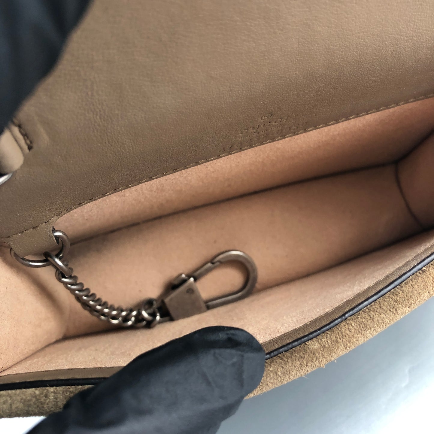 Gucci Dionysus GG Supreme Chain Bag Beige