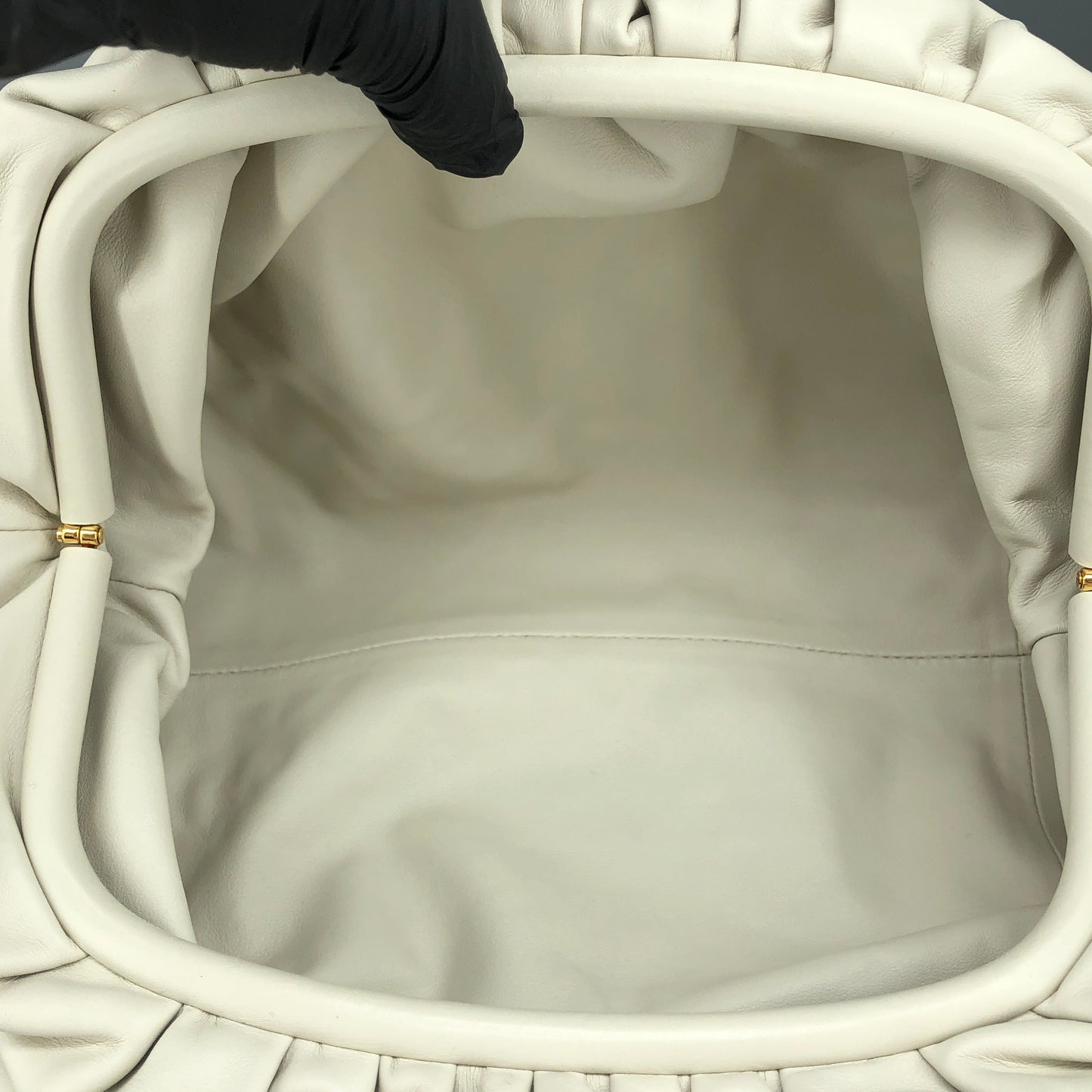 Bottega Veneta White The Pouch Clutch Bag