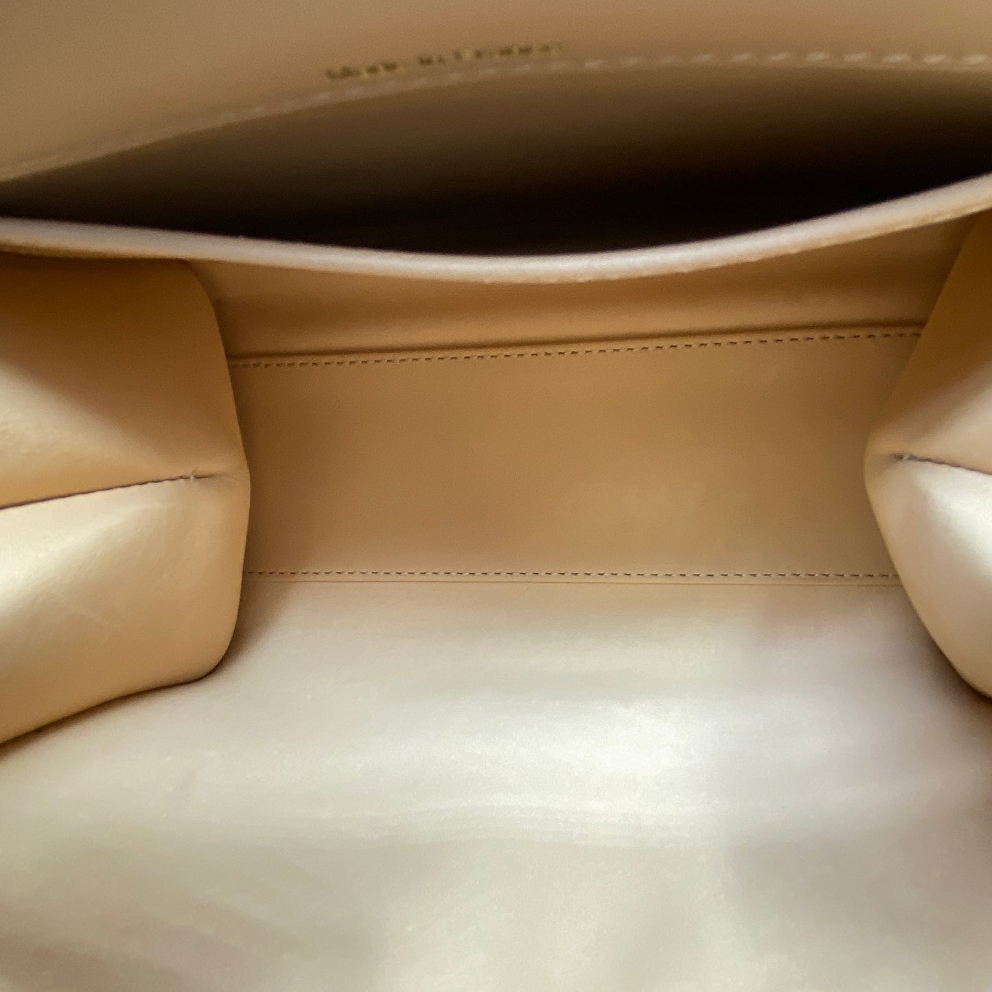 Delvaux Brilliant Nude Smooth Leather Top Handle Bag