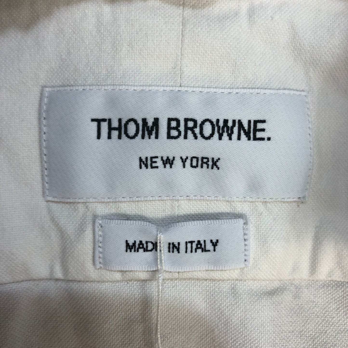 Thom Browne White Classic Button-Down Shirt Size 1