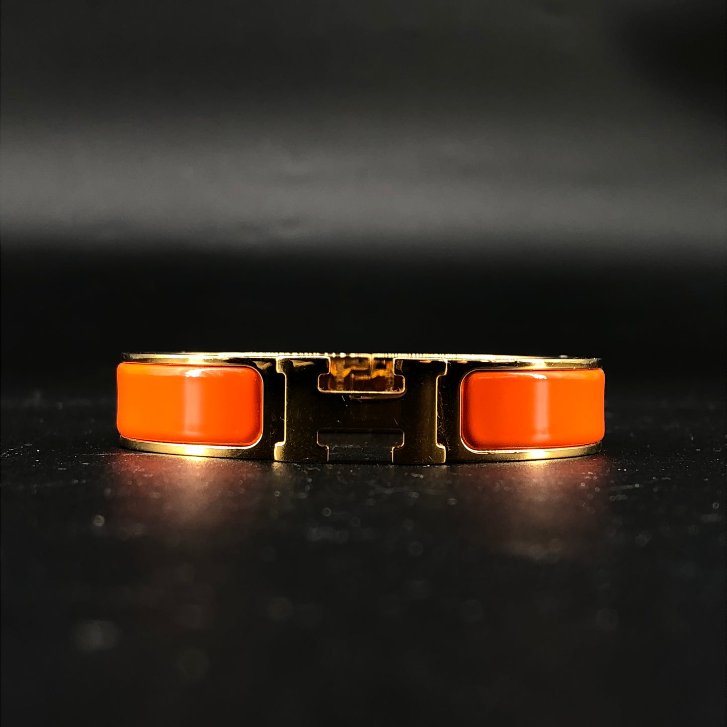 Hermes Clic H Bracelet 15 cm Orange
