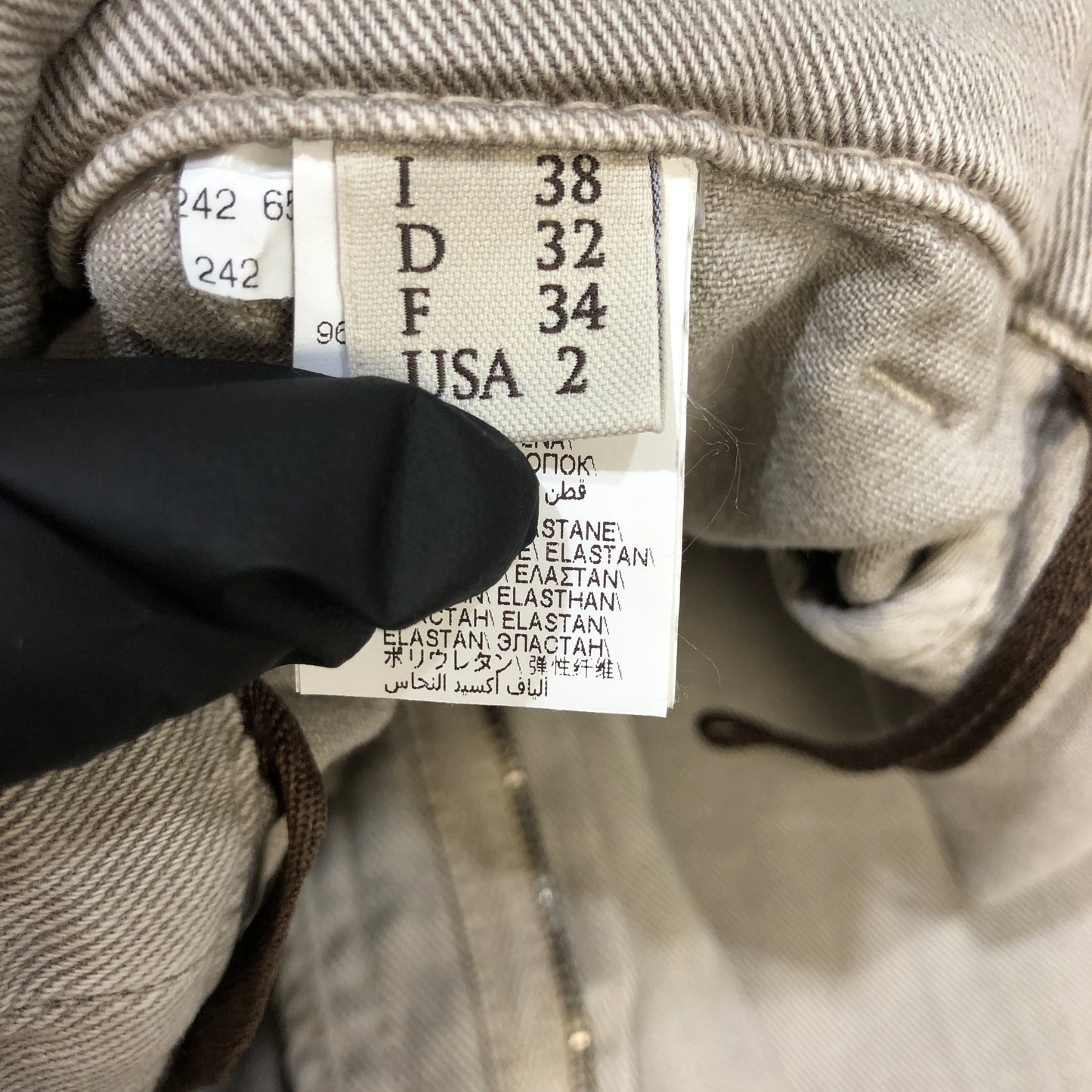 Brunello Cucinelli Grey Straight-Leg Cotton Pants Size 38