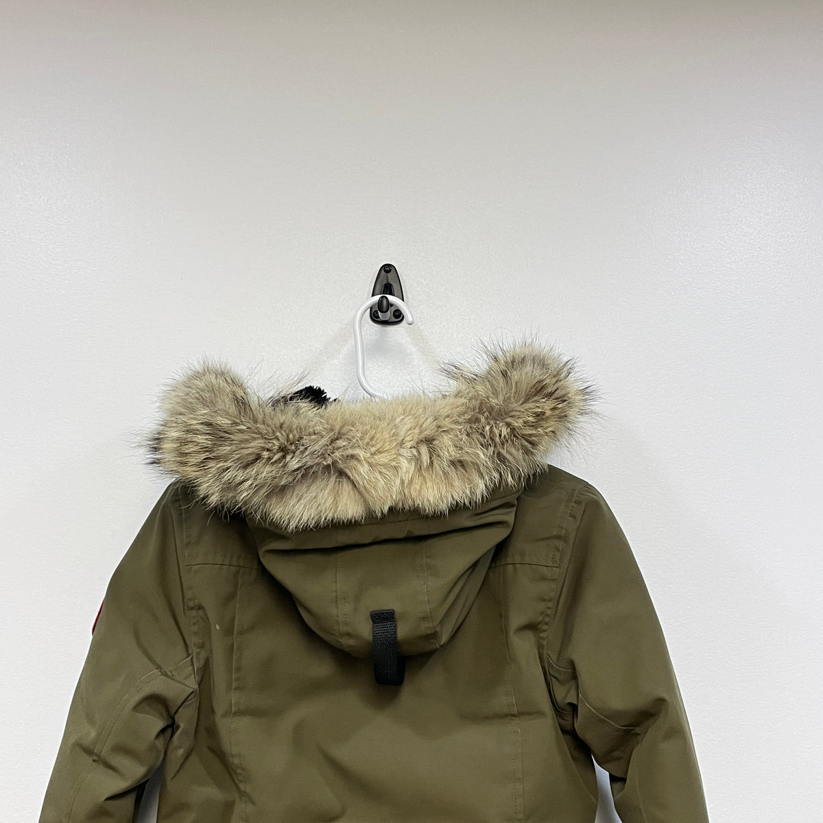 Canada Goose Olive Fur Trim Long Parka Size XS