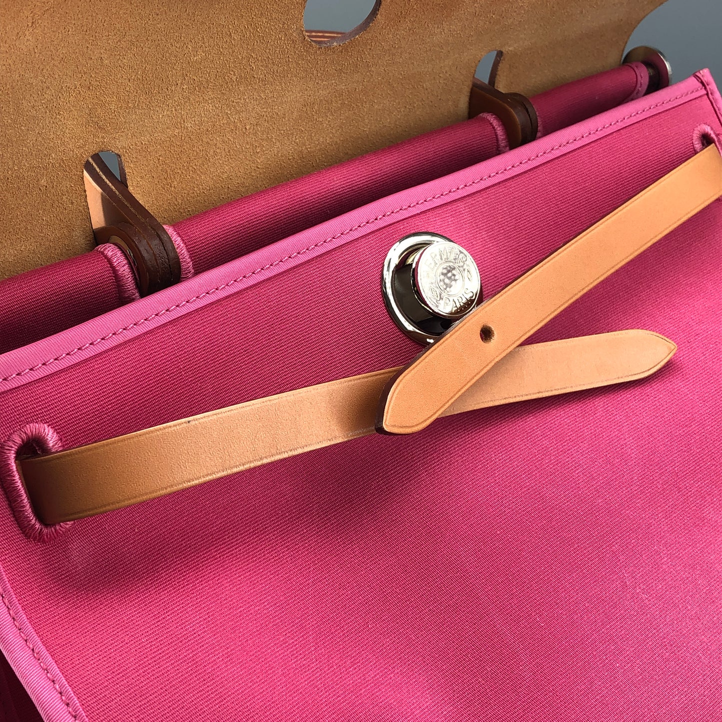 Hermes 2011 Pink Canvas Herbag 31  Shoulder Bag