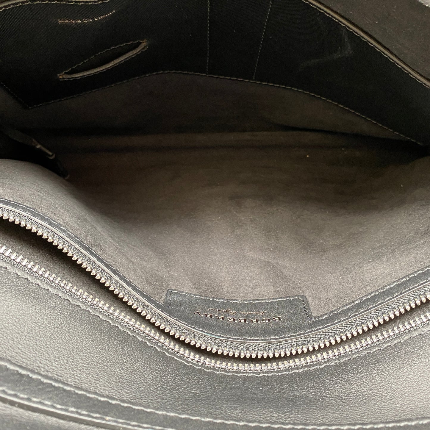 Burberry Black Leather Briefcase