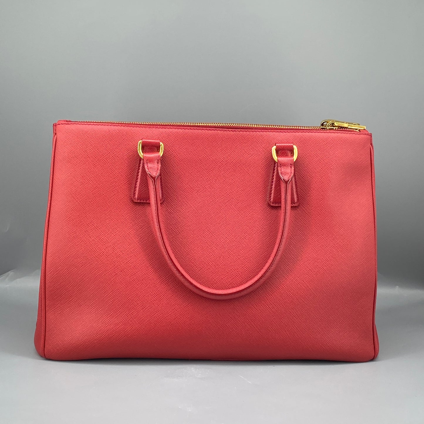 Prada Red Saffiano Leather Galleria Bag
