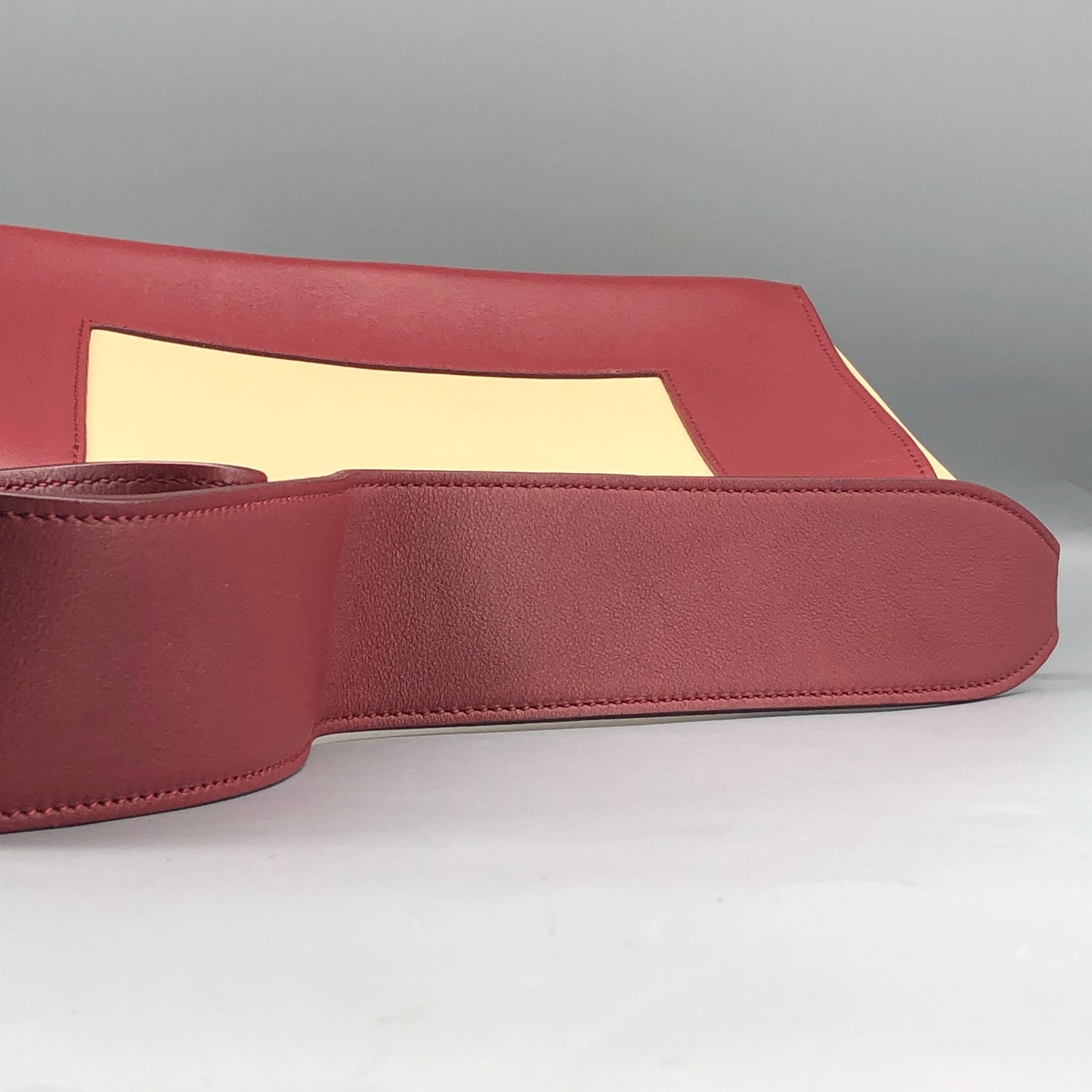 Celine Beige & Wine Color  Medium Frame Shoulder Bag