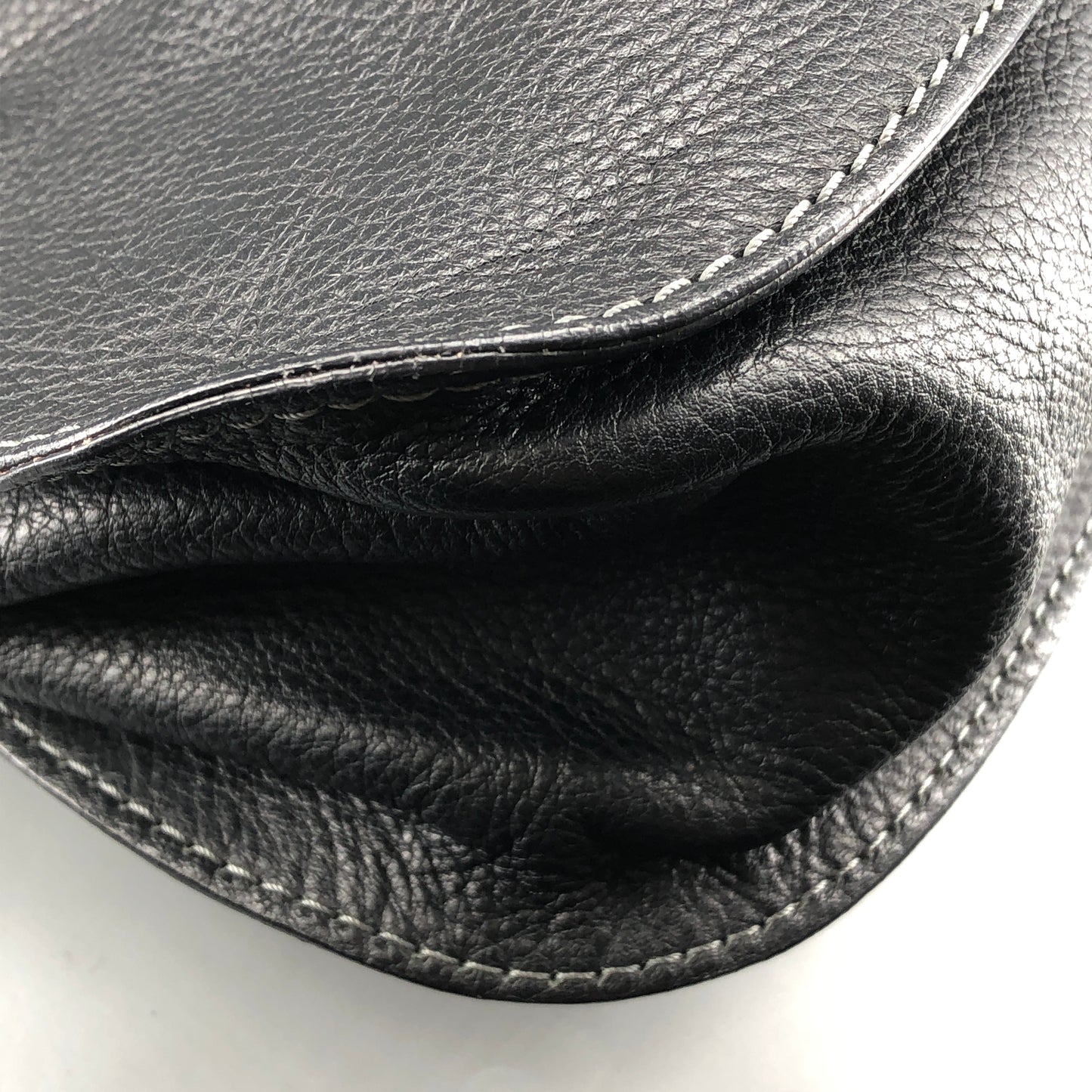 Chloe Black Marcie Large Grain Leather Tote Bag