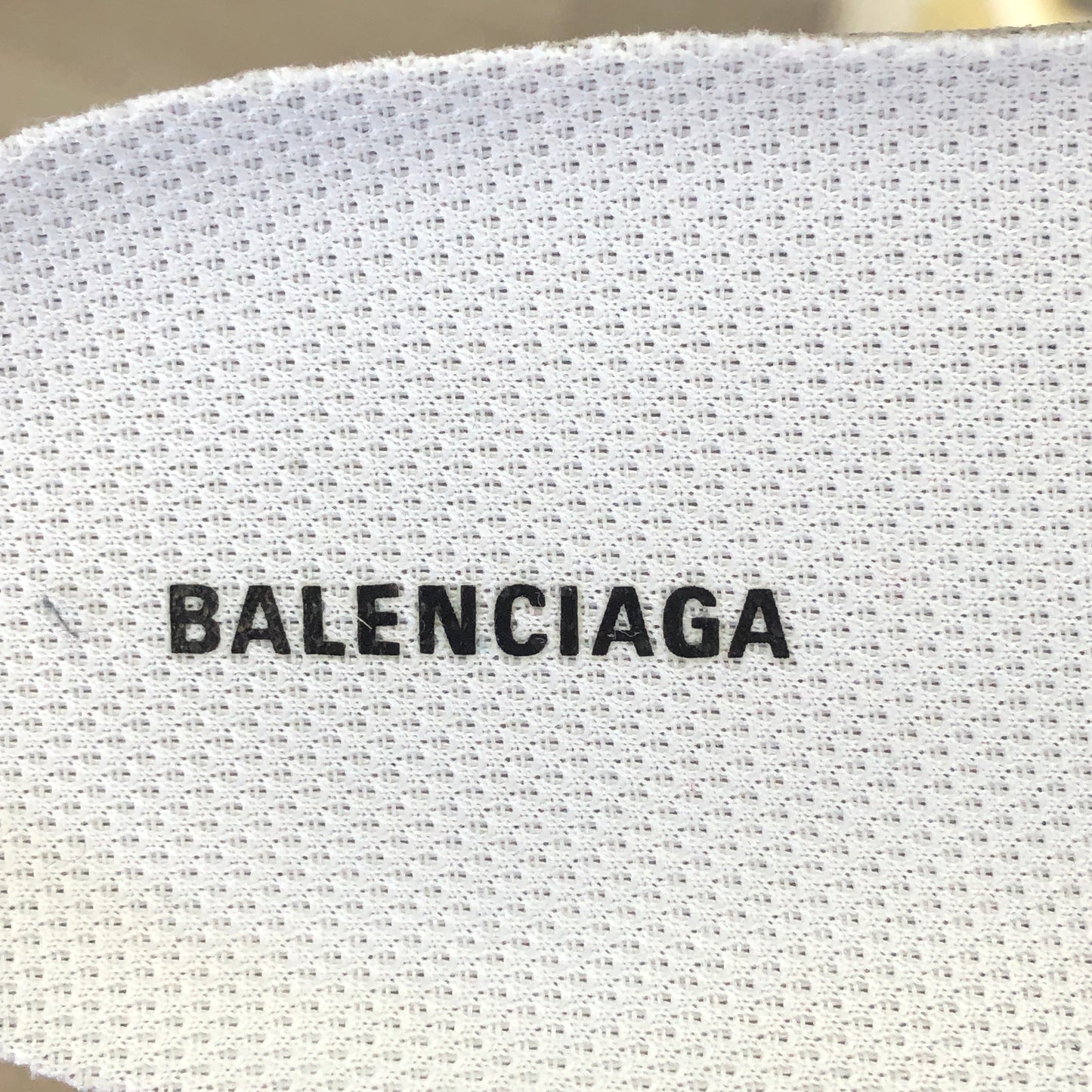 Balenciaga Women's Triple S Mesh Leather Chunky Sneaker Shoes 35 White Cream Two-Tone