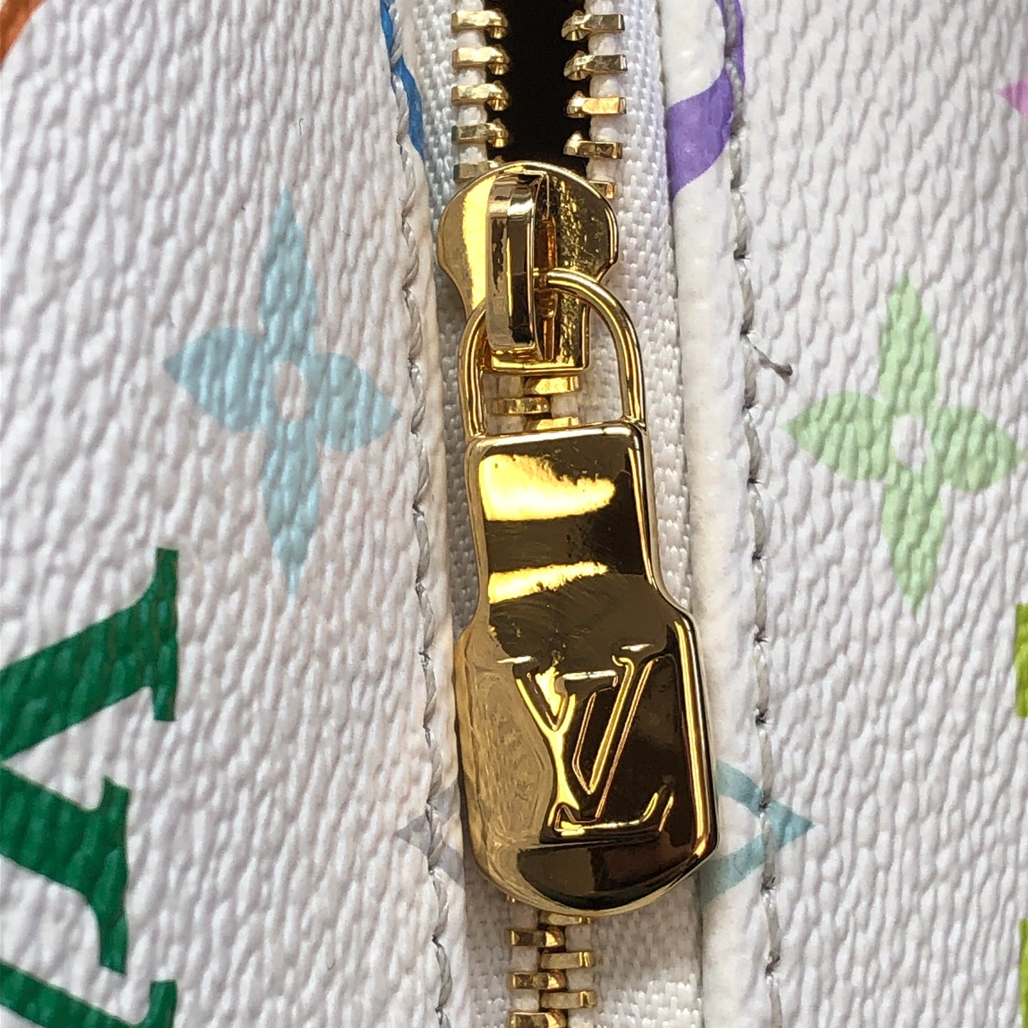 Louis Vuitton x Takashi Murakami White Multicolor Nice Mini Vanity Case Bag