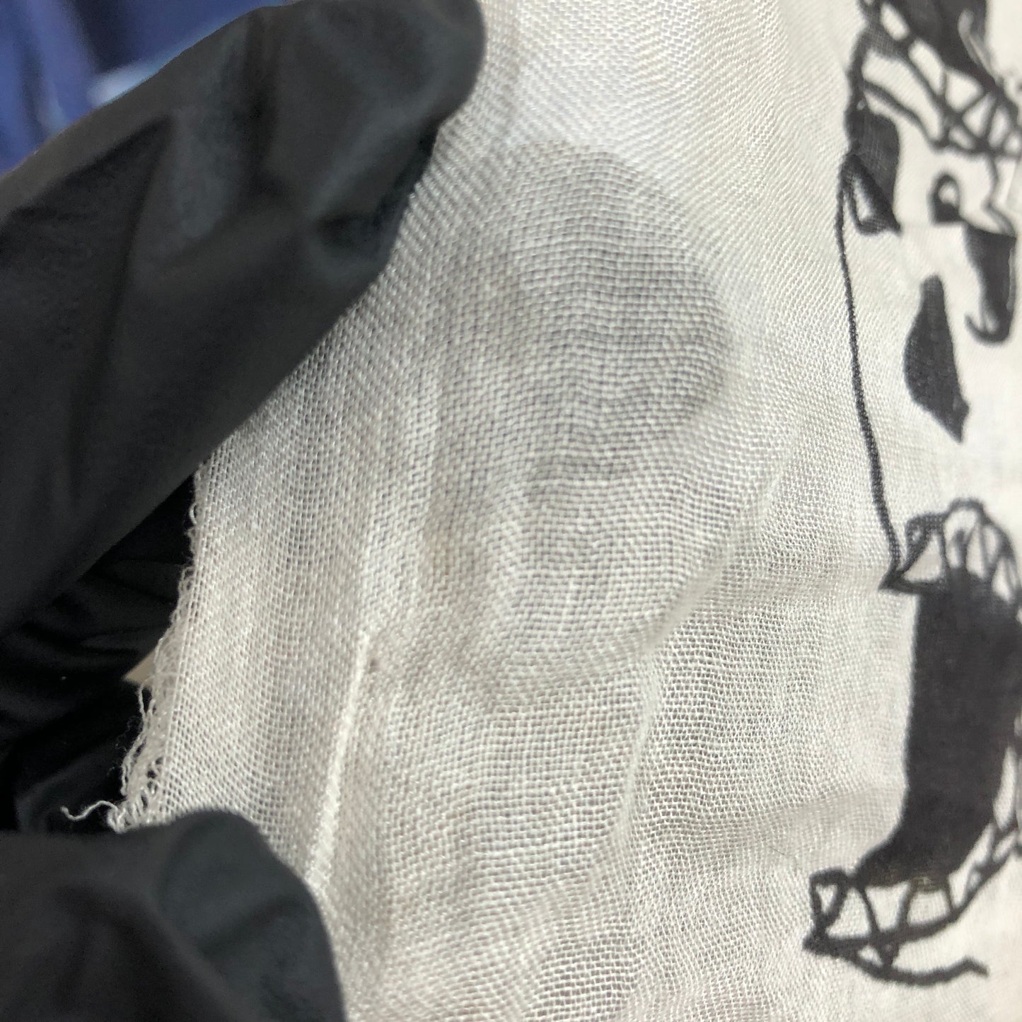 Marc by Marc Jacobs Printed Scarf 128*170cm White/Black