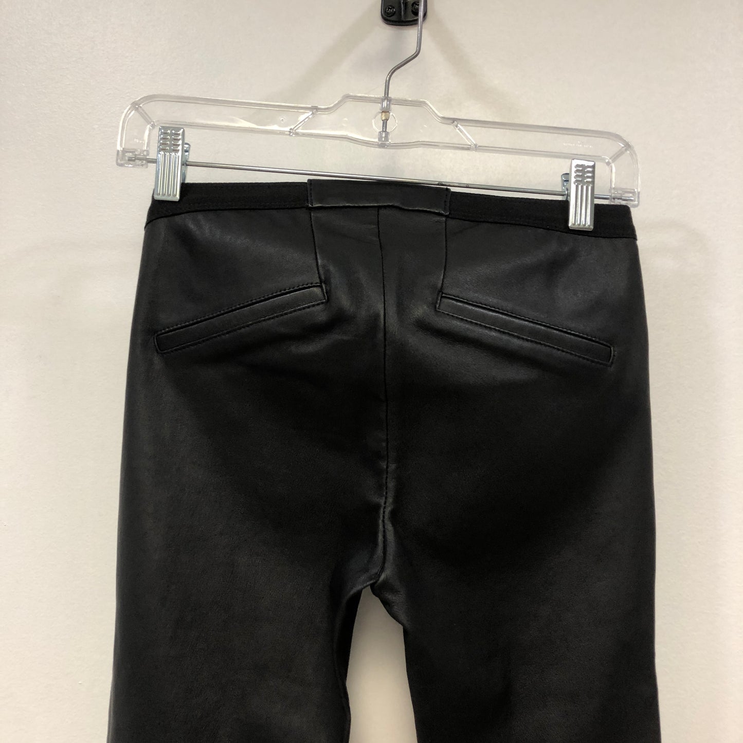 Helmut Lang Dark Brown Leather Slim Ankle Pants Size 00