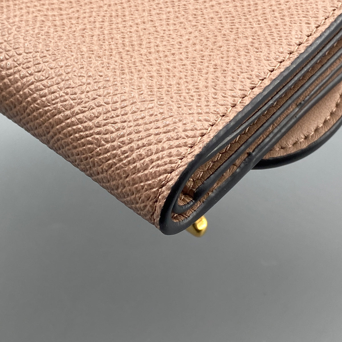 Christian Dior Nude Saddle Trifold Wallet