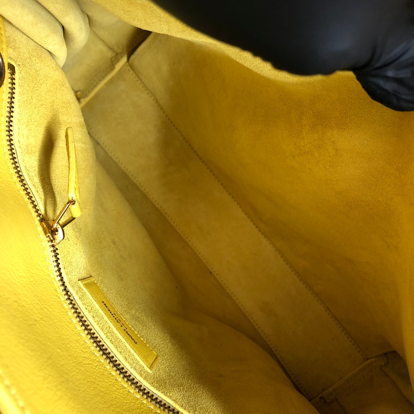 Saint Laurent Sac De Jour Yellow Leather Tote Bag