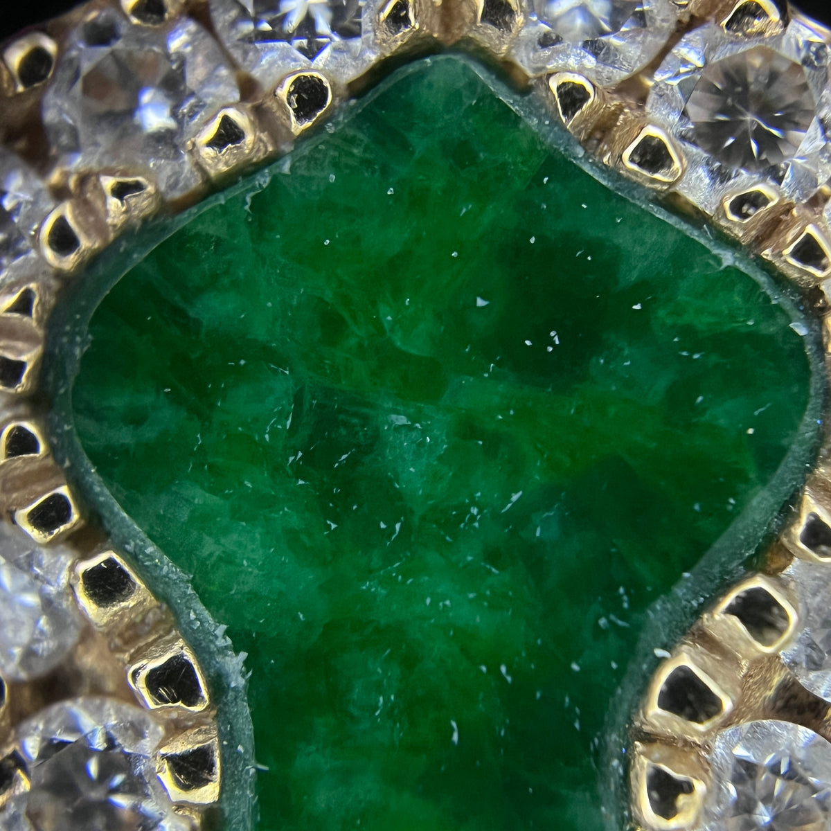 Qeelin Wulu Imperial Green Jade & Diamond 18K Rose Gold Necklace