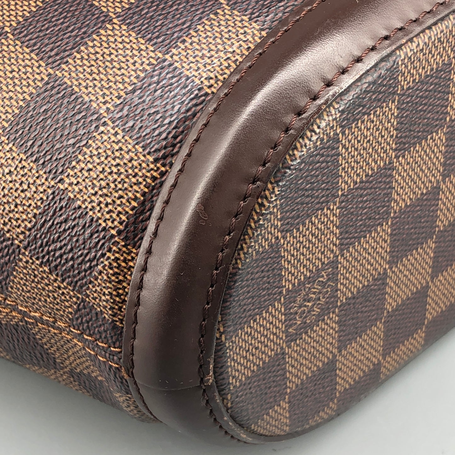 Louis Vuitton Damier Ebene Manosque Handbag Brown