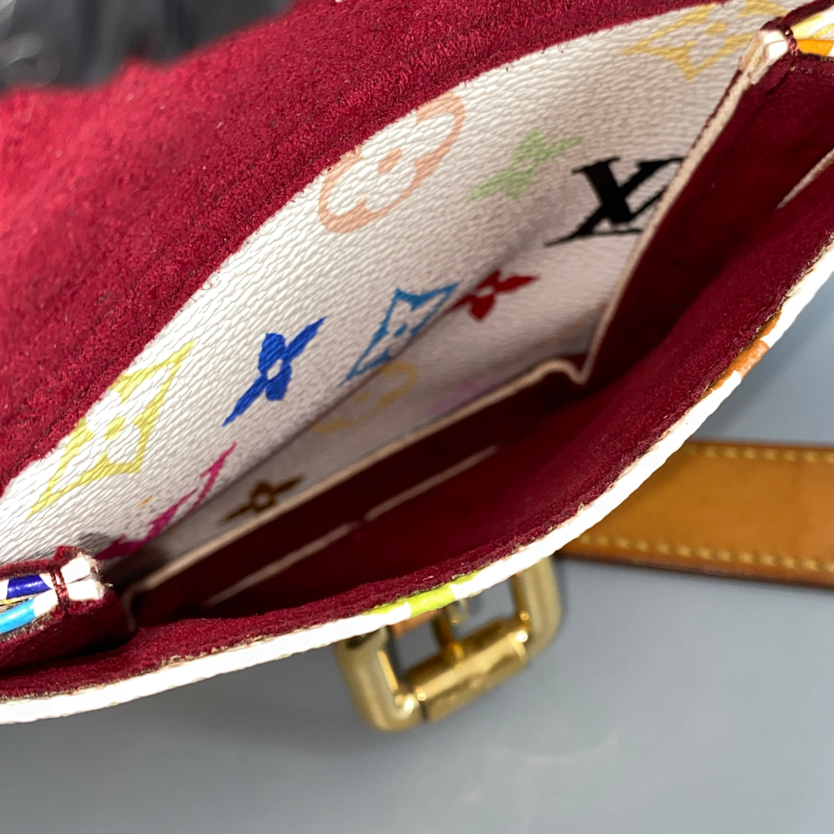 Louis Vuitton Monogram Multicolour Lodge White Shoulder Bag