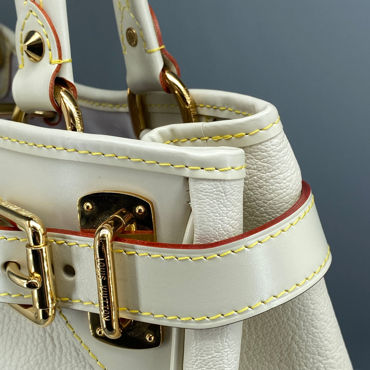 Louis Vuitton Cream Suhali Leather Le Majestueux Tote Bag