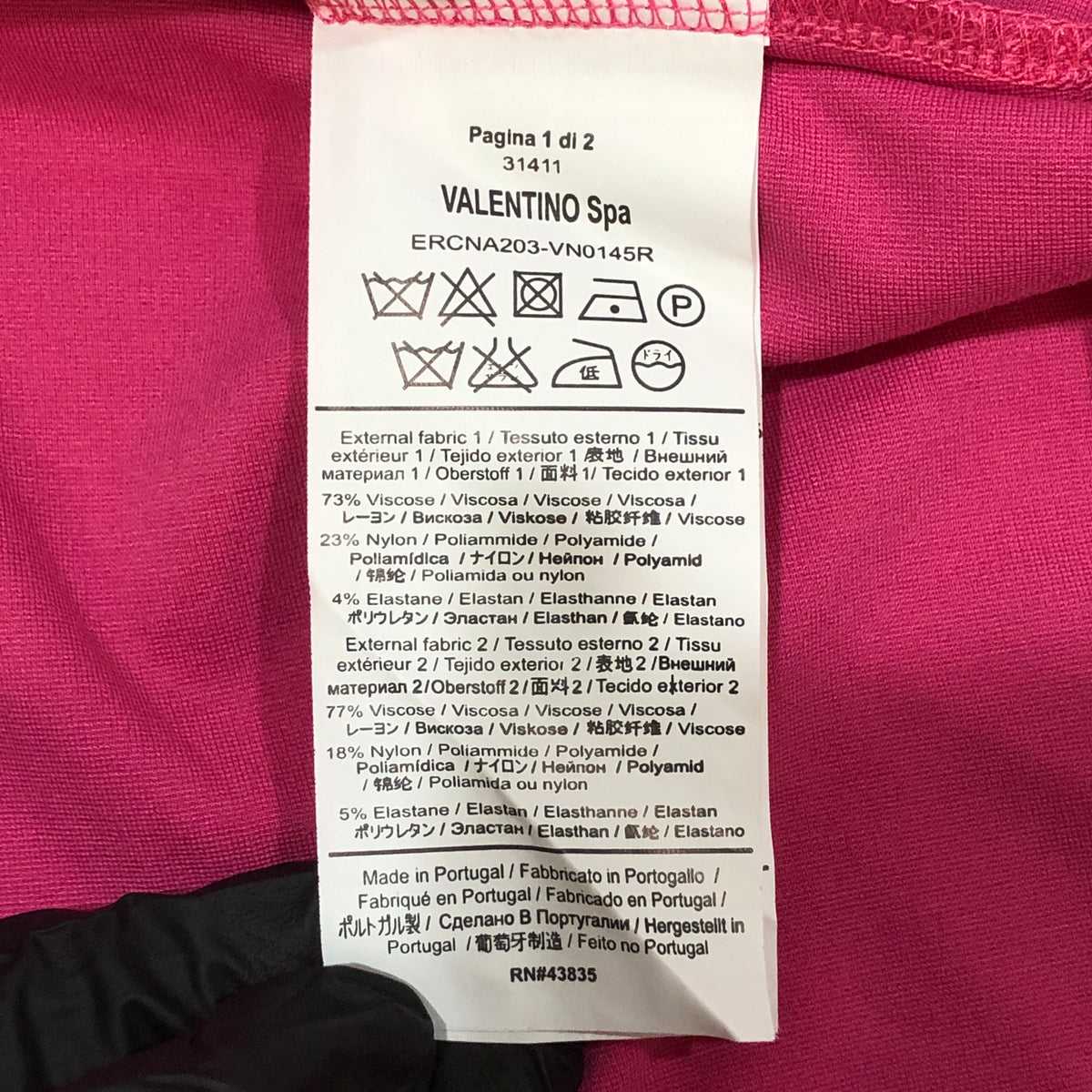 Red Valentino Hot Pink Puff Sleeve Fit & Flare Dress XS