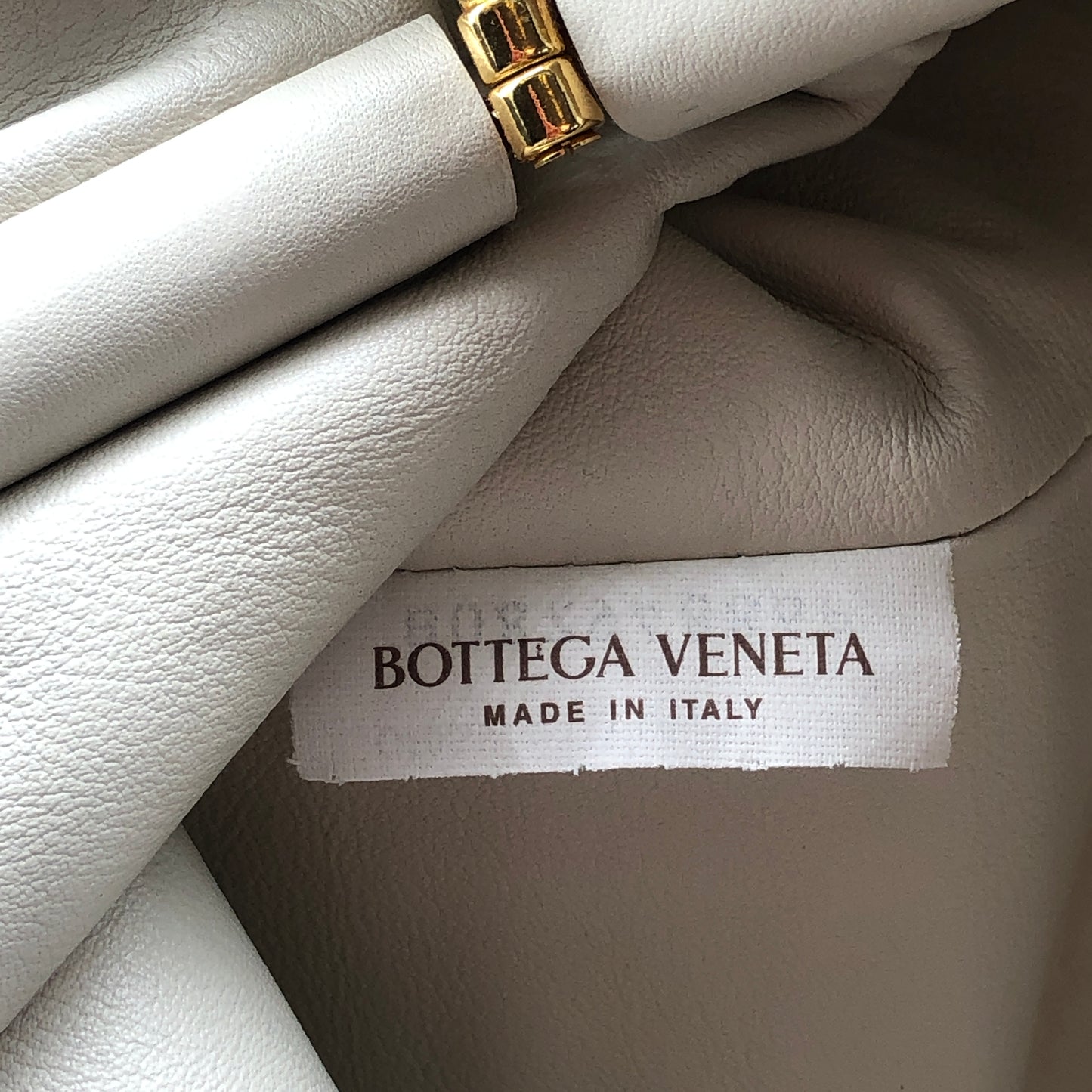 Bottega Veneta White The Pouch Clutch Bag