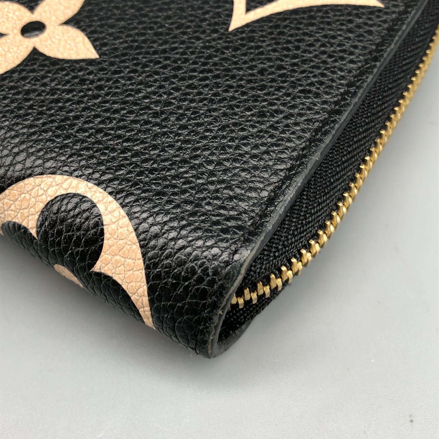 Louis Vuitton Black Monogram Empreinte Zippy Wallet