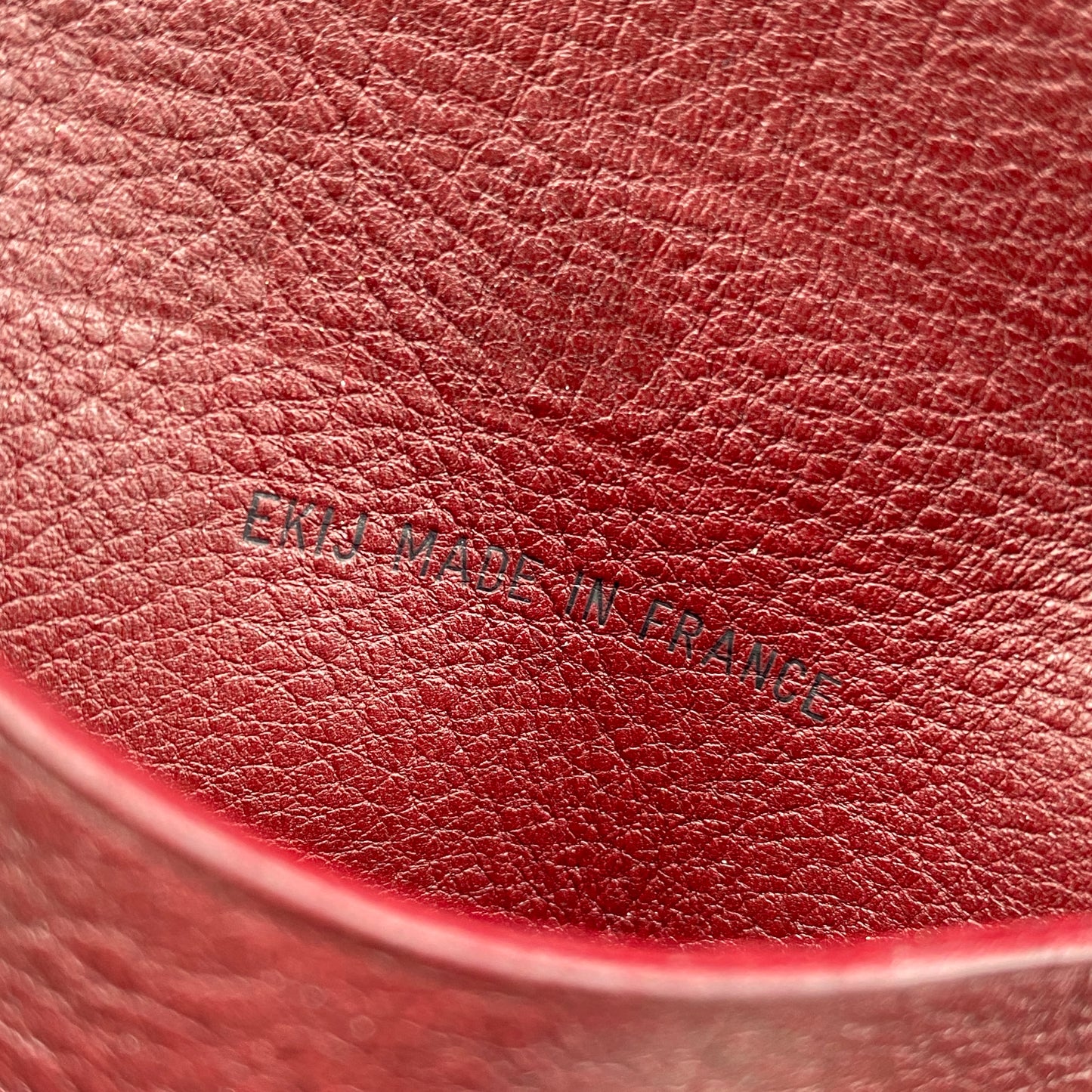 Cartier Dark Red Grain Leather Key Case