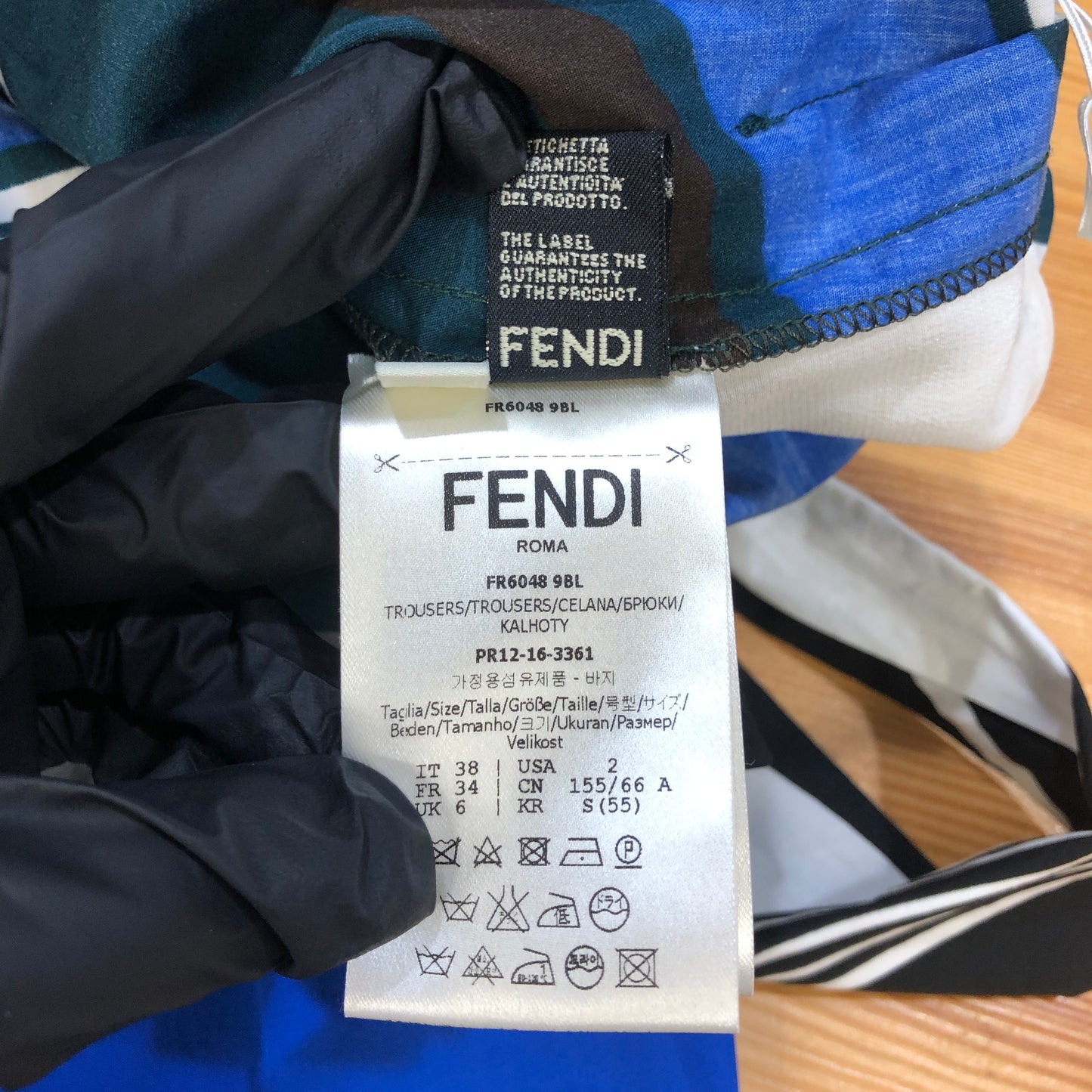 Fendi Striped Midi Pants Size 38