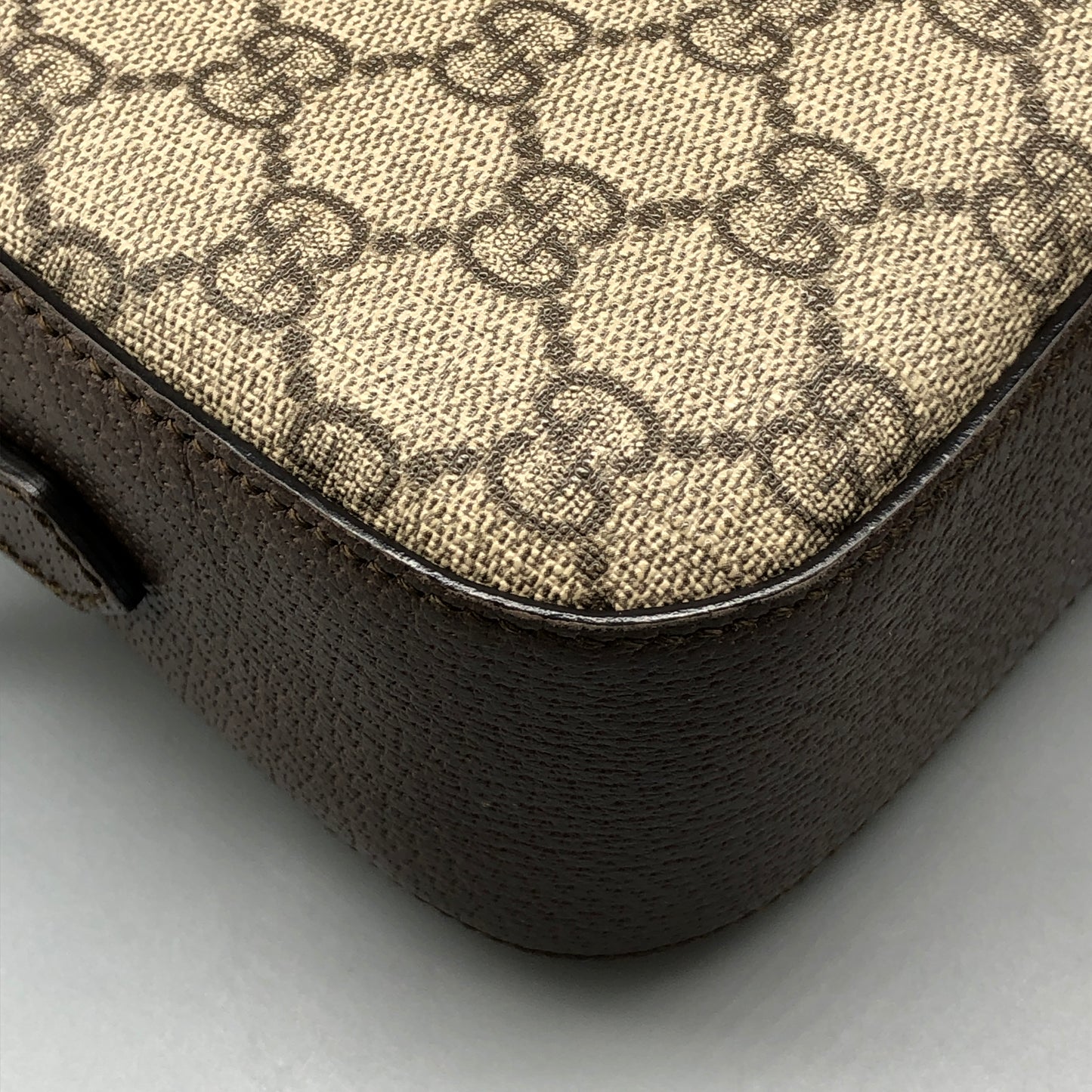 Gucci Beige/Brown GG Supreme Canvas Camera Bag