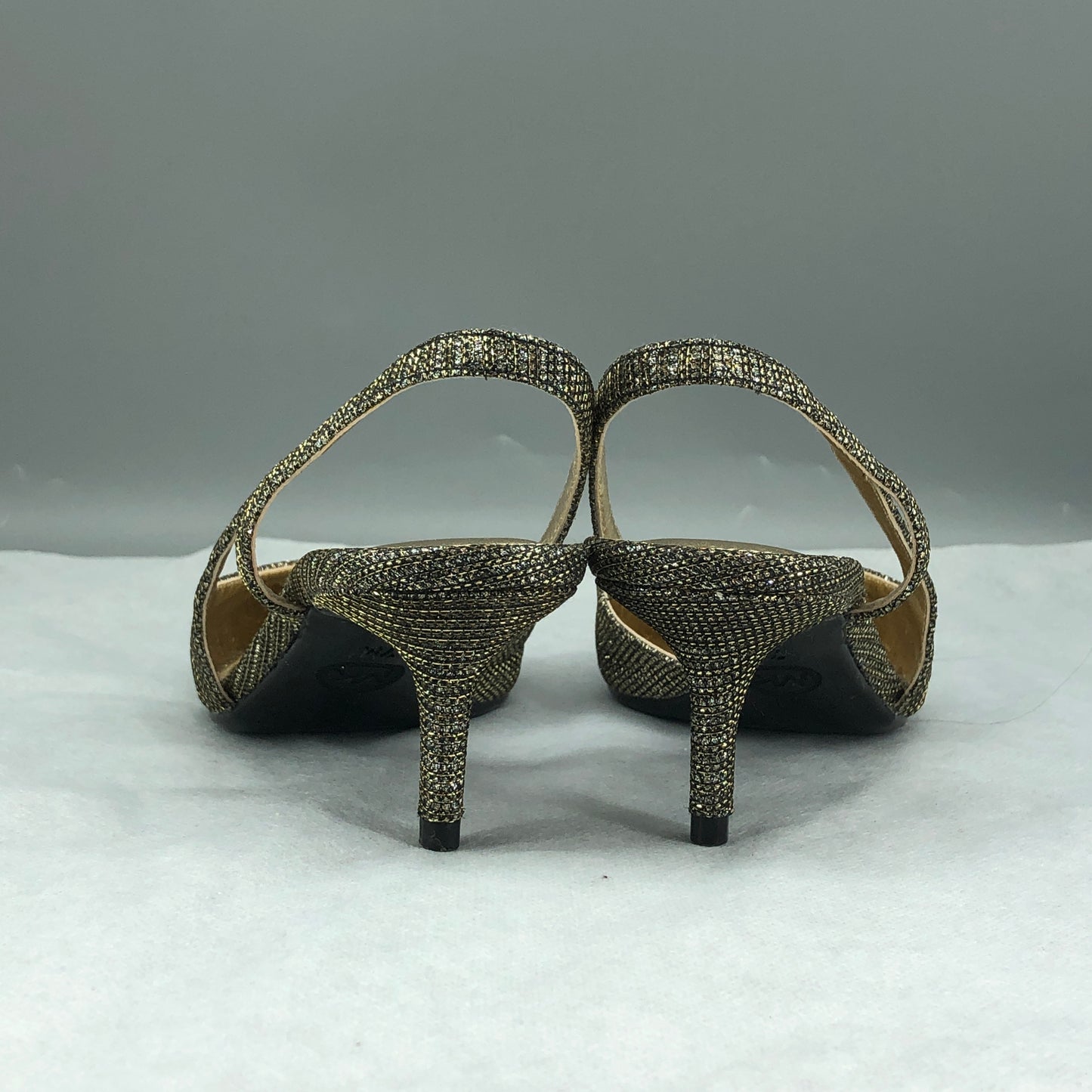 Michael Kors Gold Glitter Slingback Pointed Heel Shoes 7