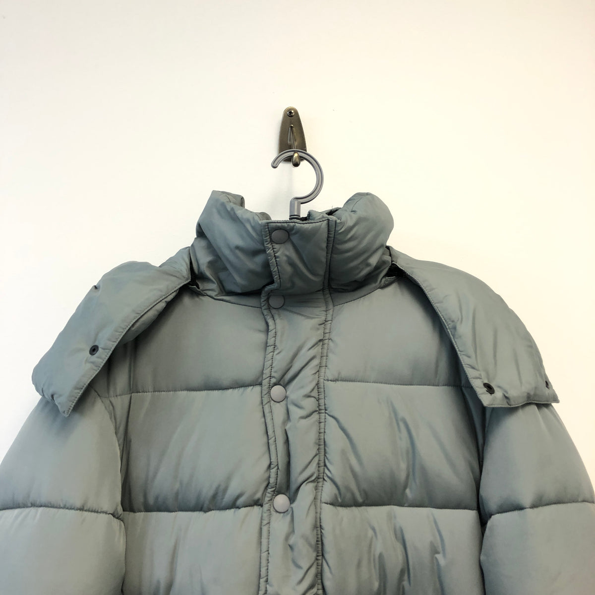 Balenciaga Dusty Blue Puffer Jacket Size 34